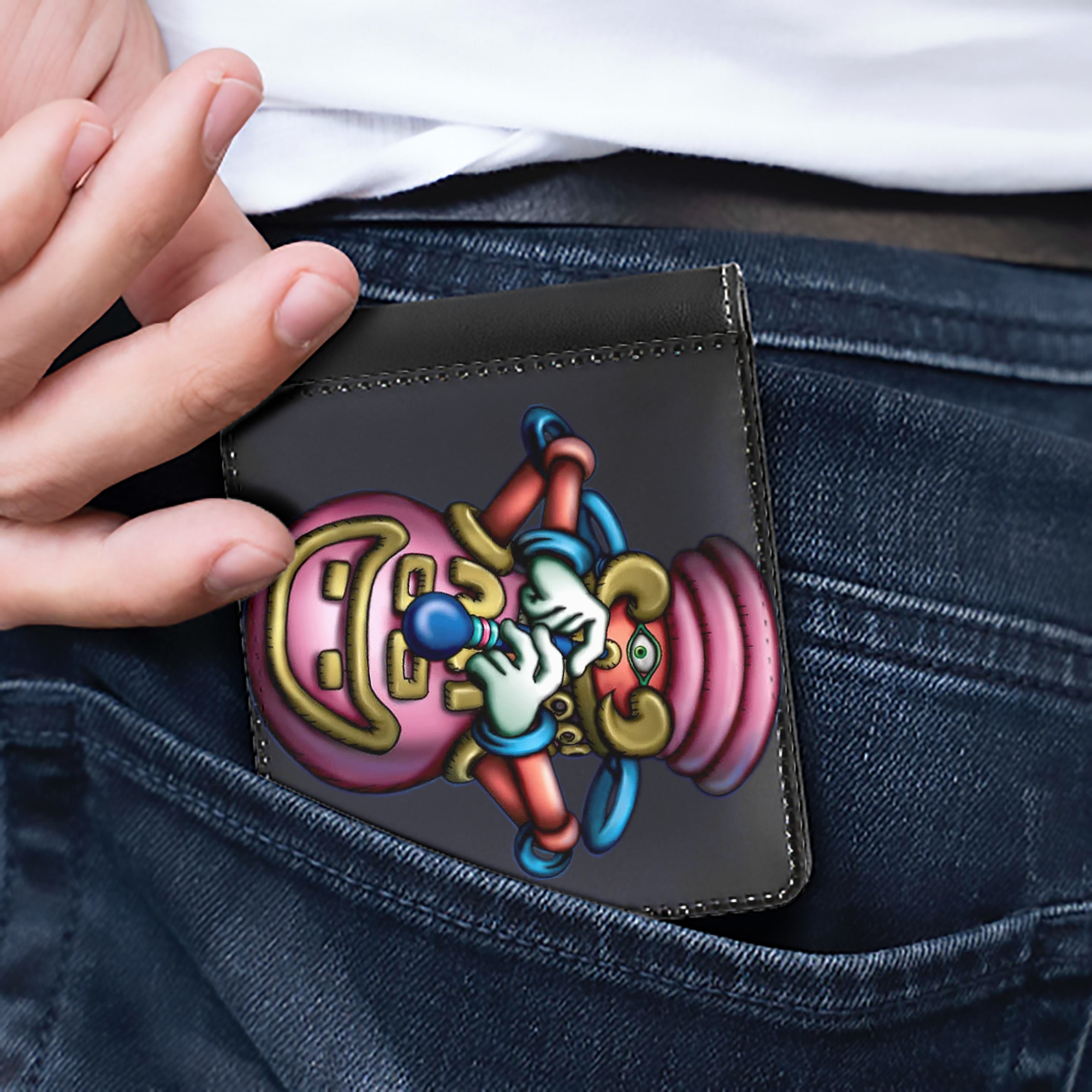 （画像用） 遊☆戯☆王 Yu-Gi-Oh! 二つ折り革財布