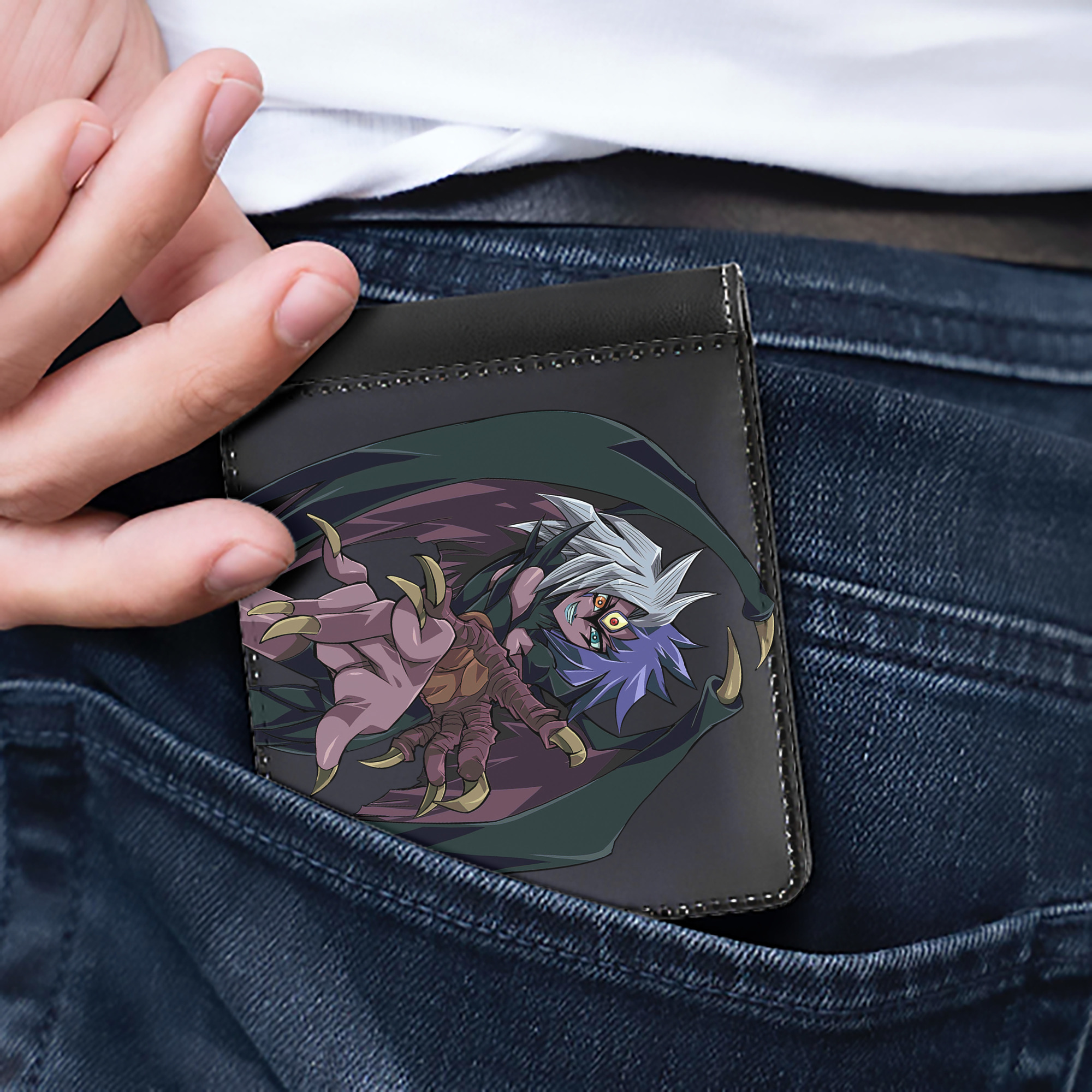 （画像用） 遊☆戯☆王 Yu-Gi-Oh! 二つ折り革財布