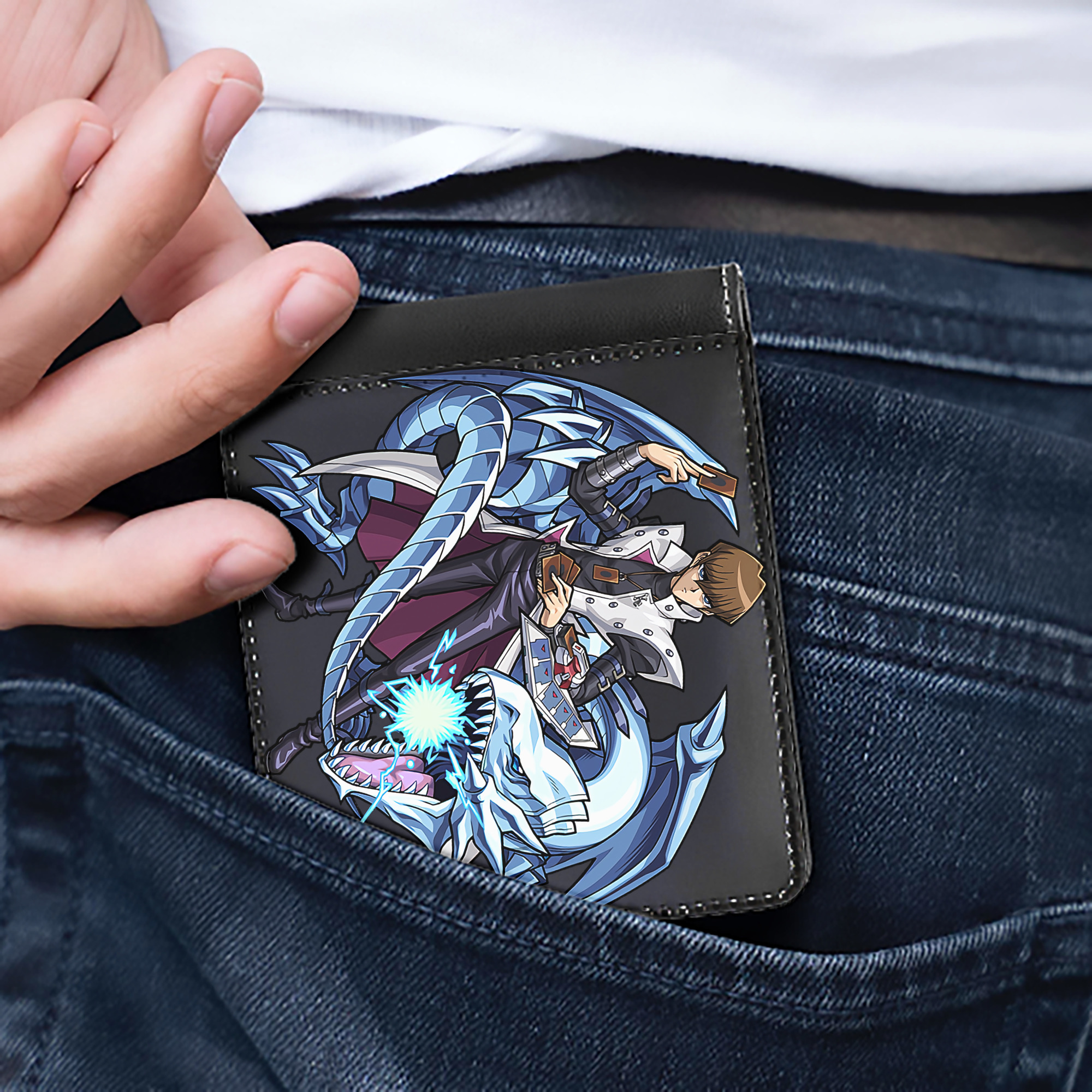 （画像用） 遊☆戯☆王 Yu-Gi-Oh! 二つ折り革財布