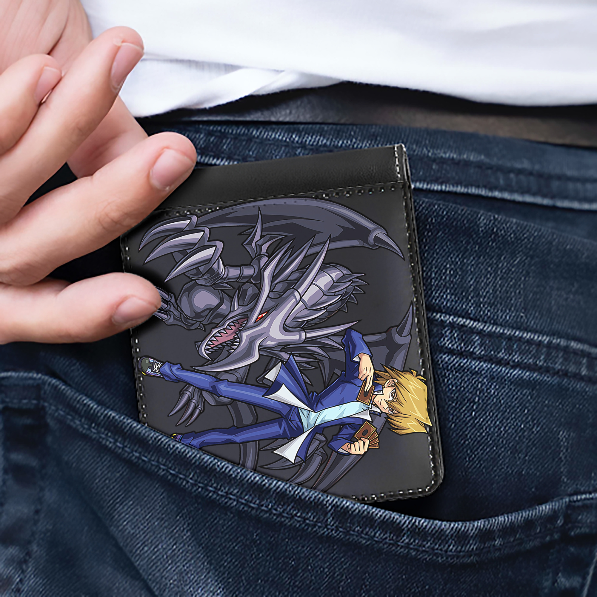 （画像用） 遊☆戯☆王 Yu-Gi-Oh! 二つ折り革財布