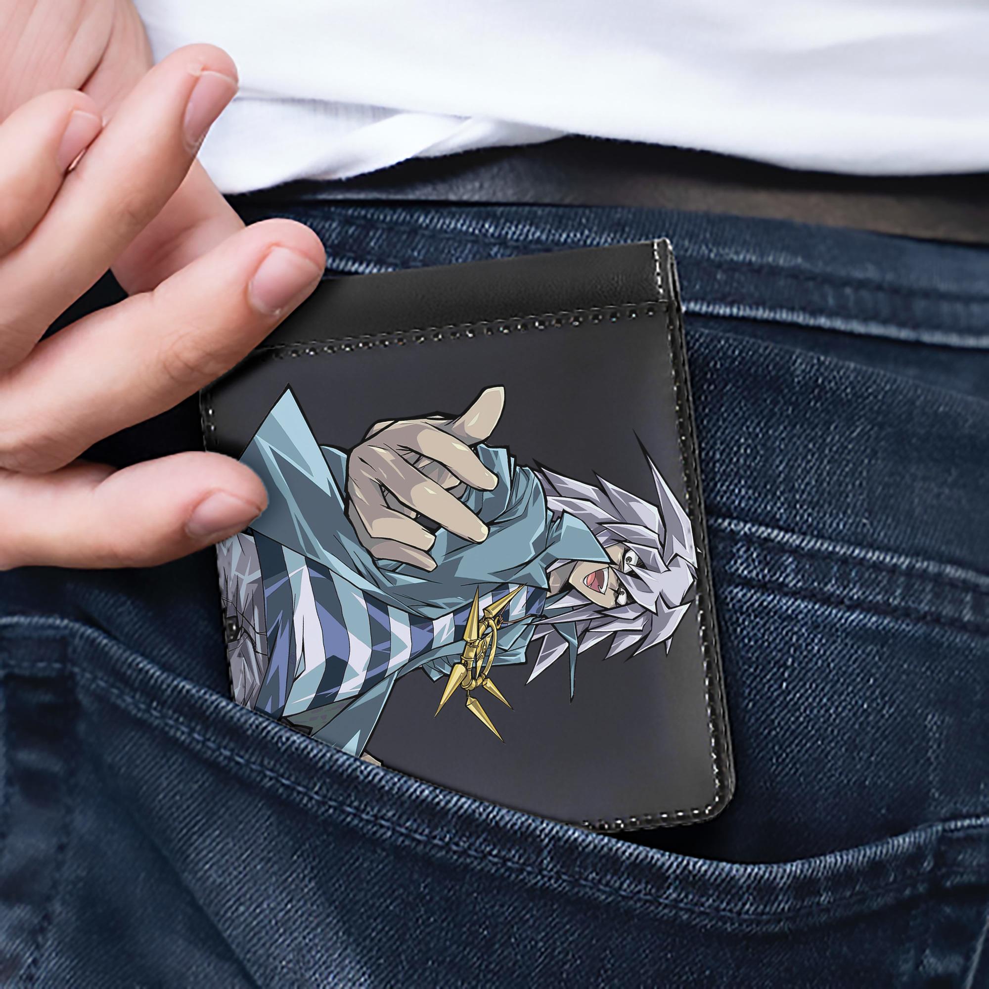 （画像用） 遊☆戯☆王 Yu-Gi-Oh! 二つ折り革財布