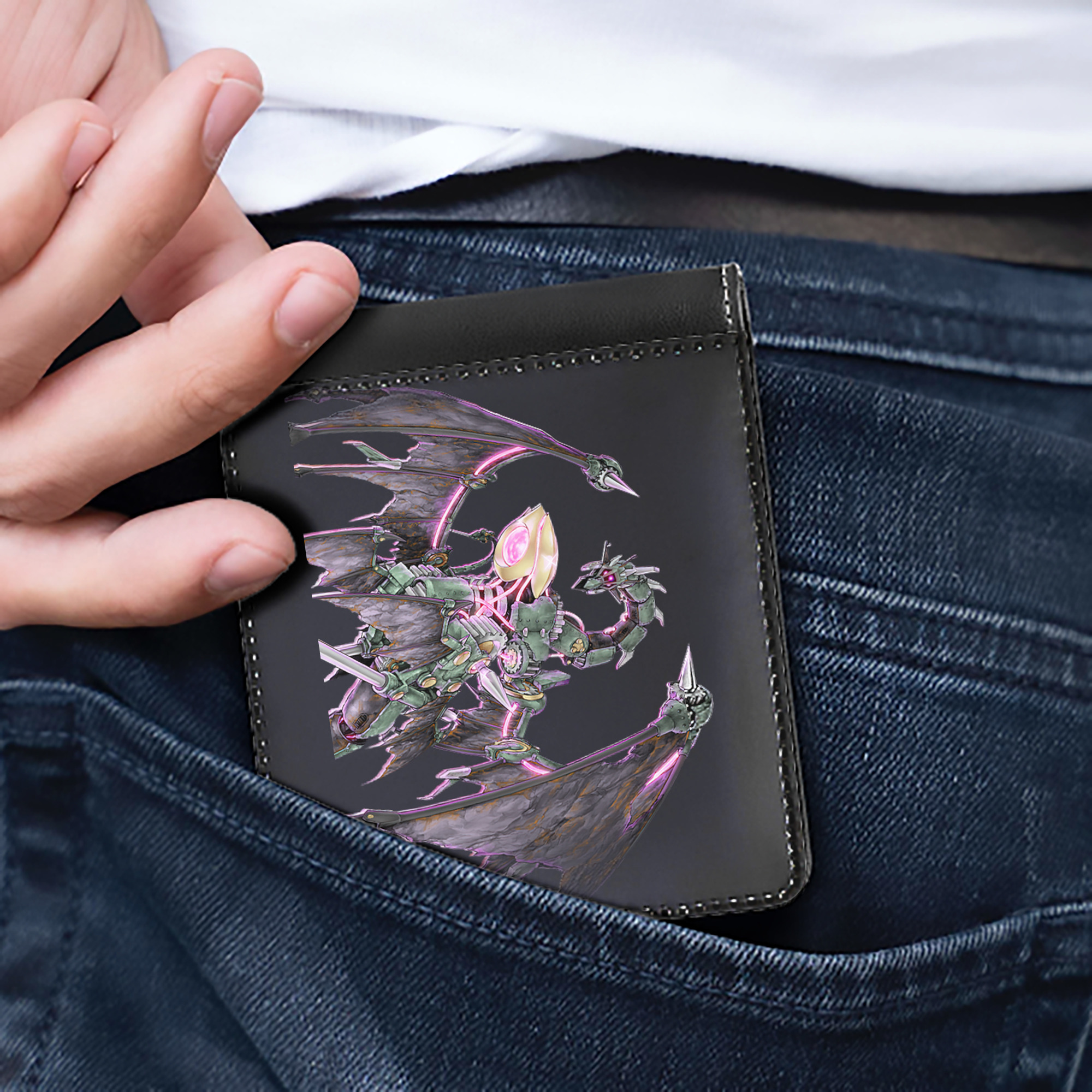 （画像用） 遊☆戯☆王 Yu-Gi-Oh! 二つ折り革財布