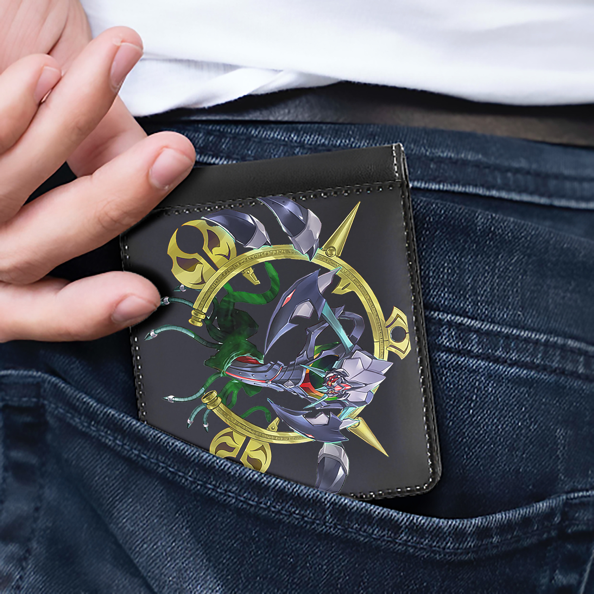 （画像用） 遊☆戯☆王 Yu-Gi-Oh! 二つ折り革財布
