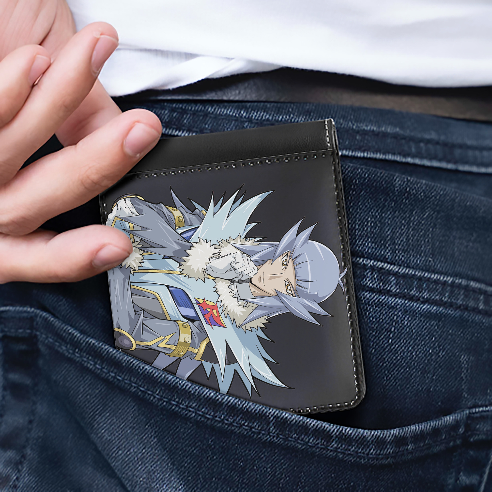 （画像用） 遊☆戯☆王 Yu-Gi-Oh! 二つ折り革財布