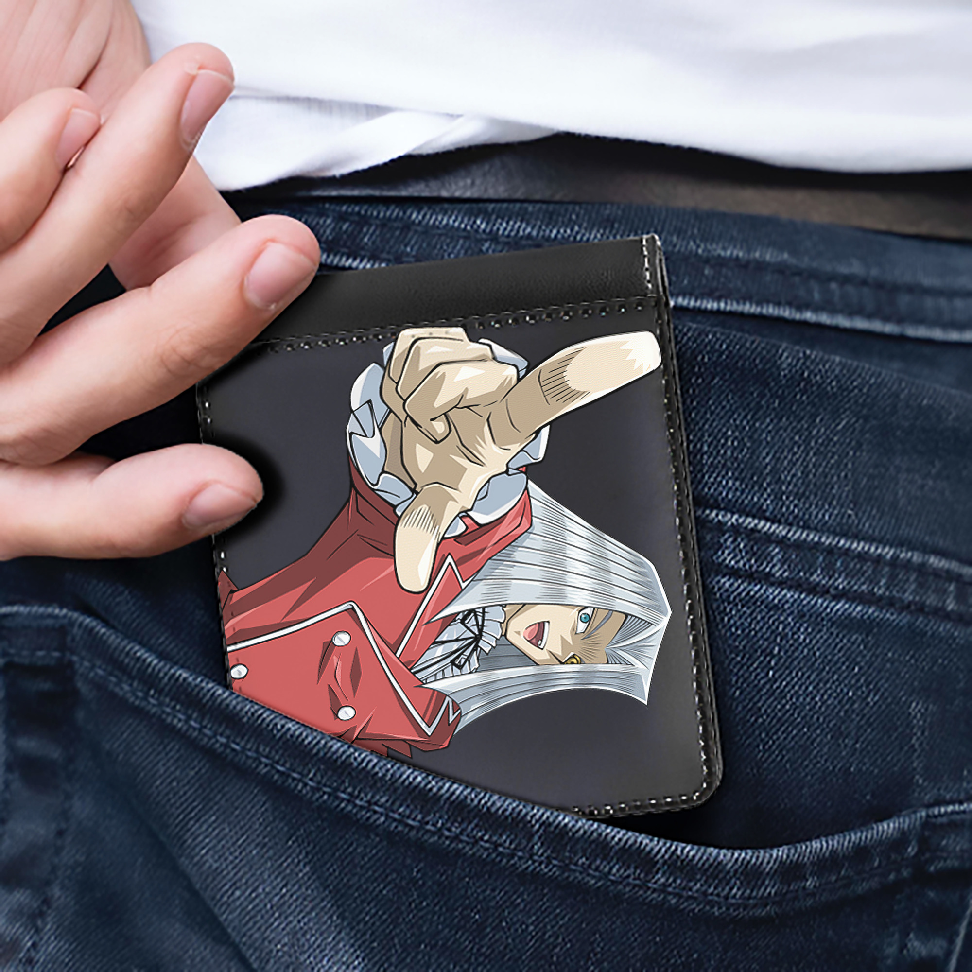 （画像用） 遊☆戯☆王 Yu-Gi-Oh! 二つ折り革財布