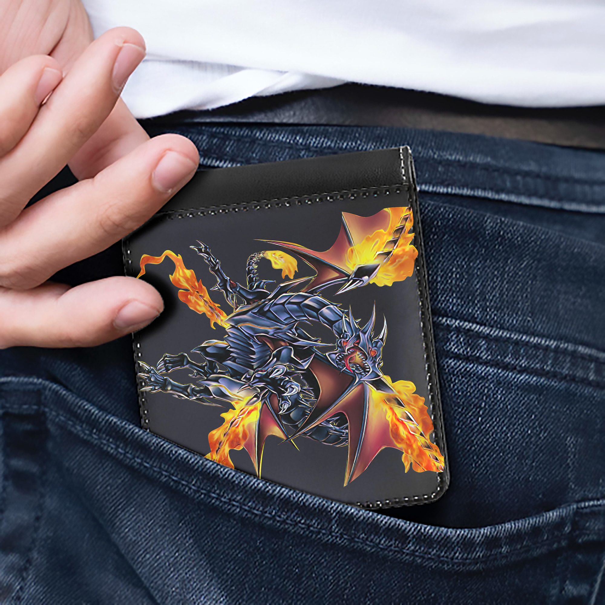 （画像用） 遊☆戯☆王 Yu-Gi-Oh! 二つ折り革財布