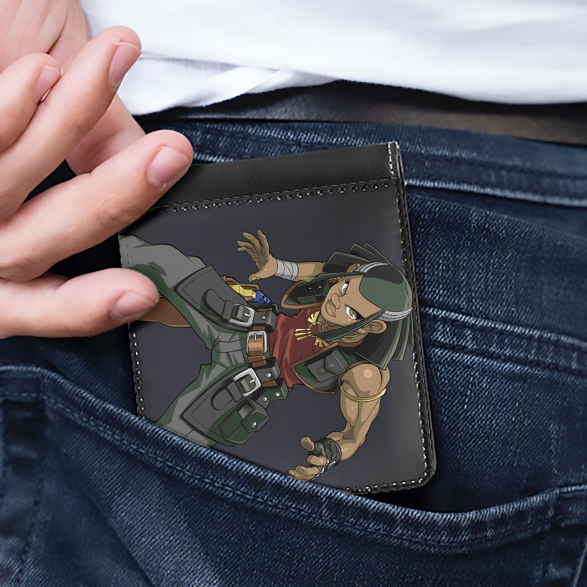 （画像用） 遊☆戯☆王 Yu-Gi-Oh! 二つ折り革財布