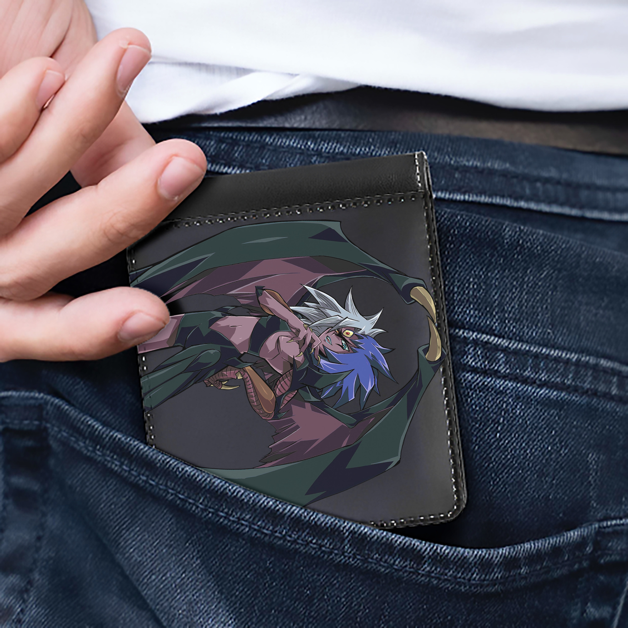 （画像用） 遊☆戯☆王 Yu-Gi-Oh! 二つ折り革財布