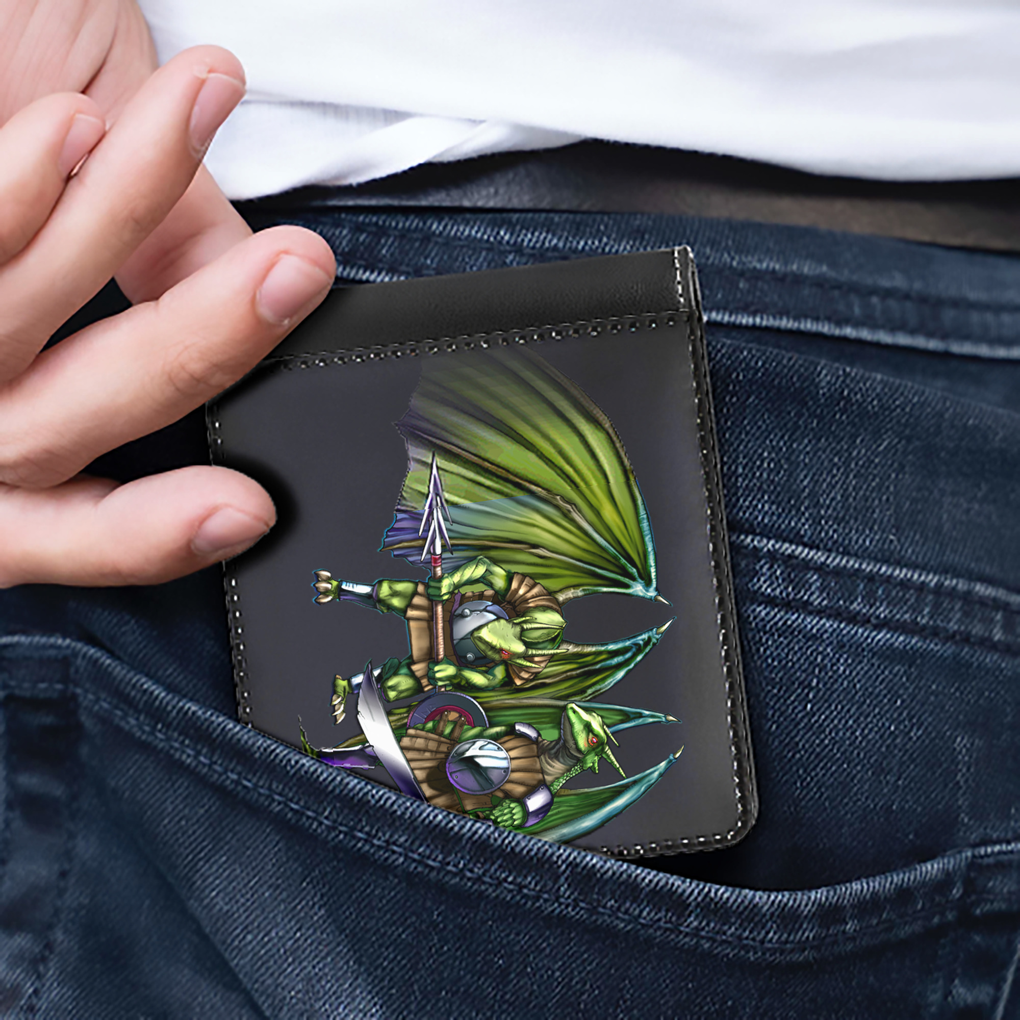 （画像用） 遊☆戯☆王 Yu-Gi-Oh! 二つ折り革財布