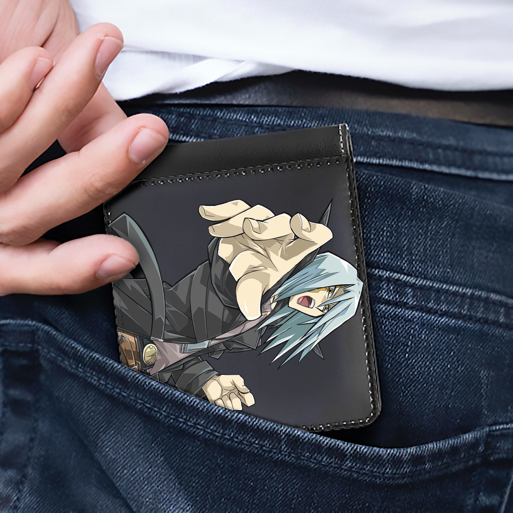 （画像用） 遊☆戯☆王 Yu-Gi-Oh! 二つ折り革財布