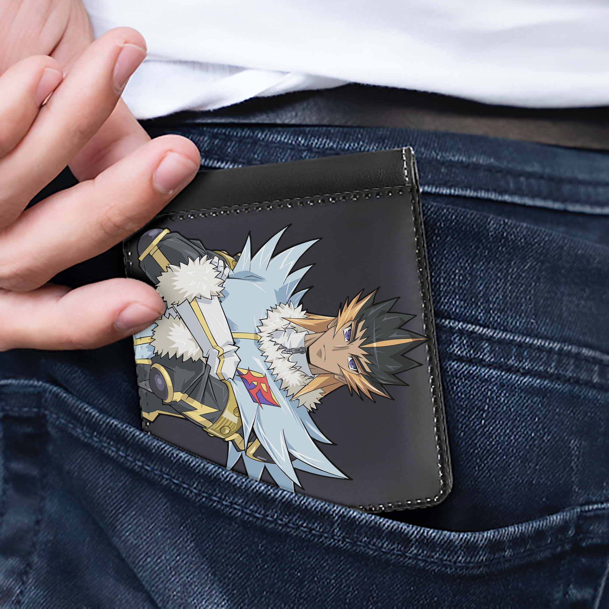 （画像用） 遊☆戯☆王 Yu-Gi-Oh! 二つ折り革財布