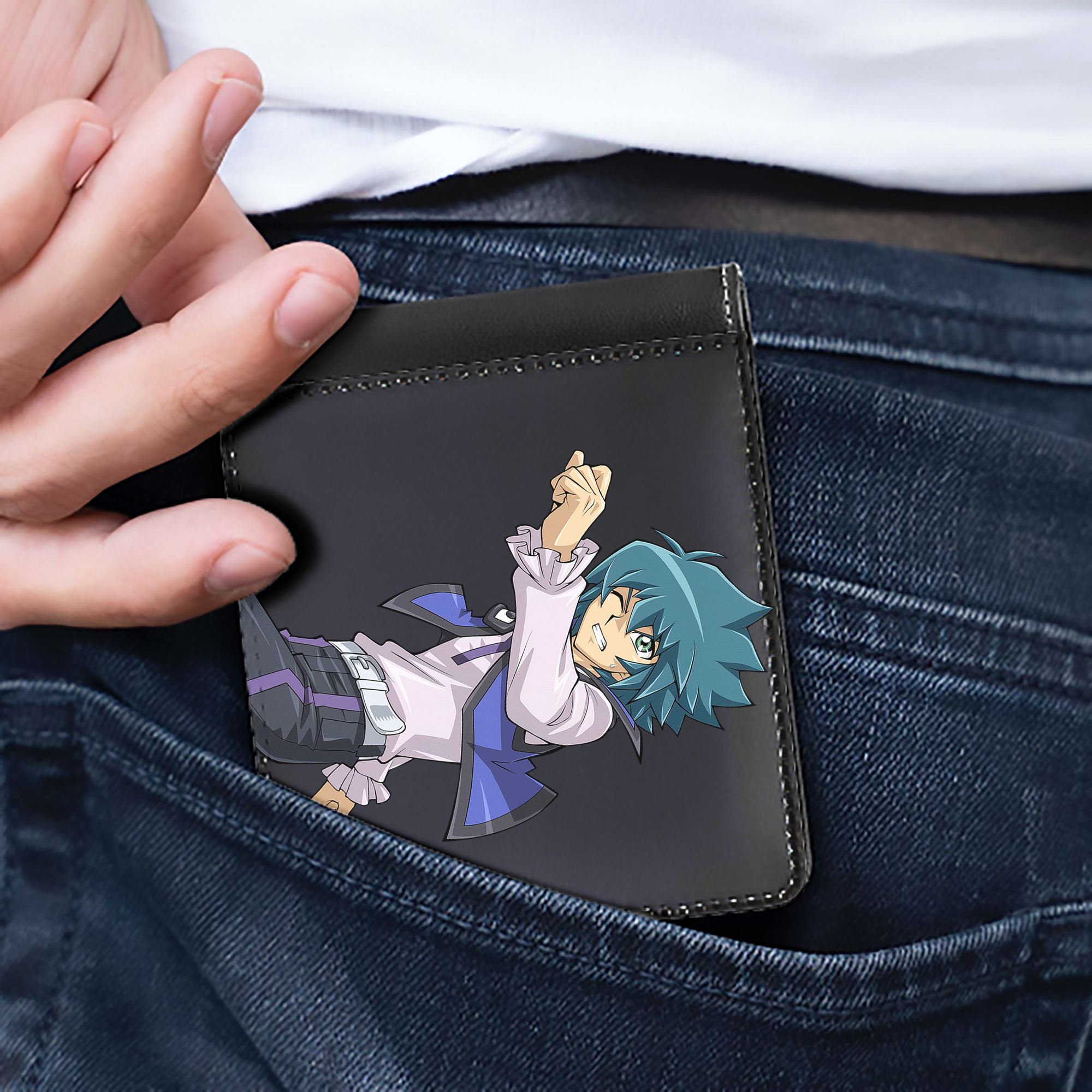 （画像用） 遊☆戯☆王 Yu-Gi-Oh! 二つ折り革財布