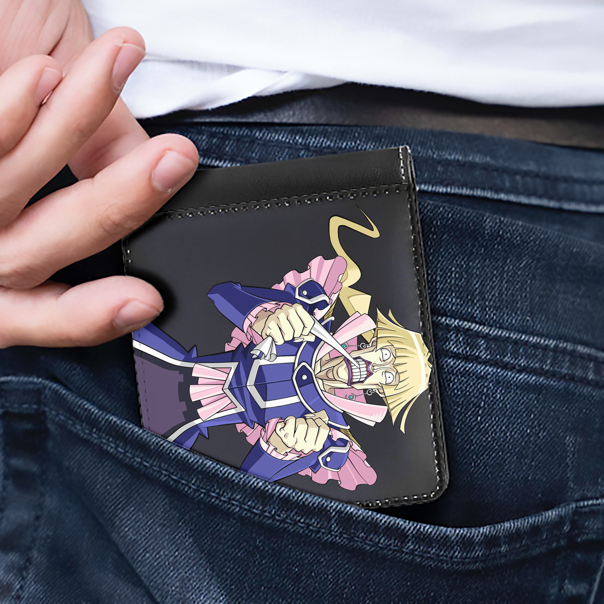 （画像用） 遊☆戯☆王 Yu-Gi-Oh! 二つ折り革財布