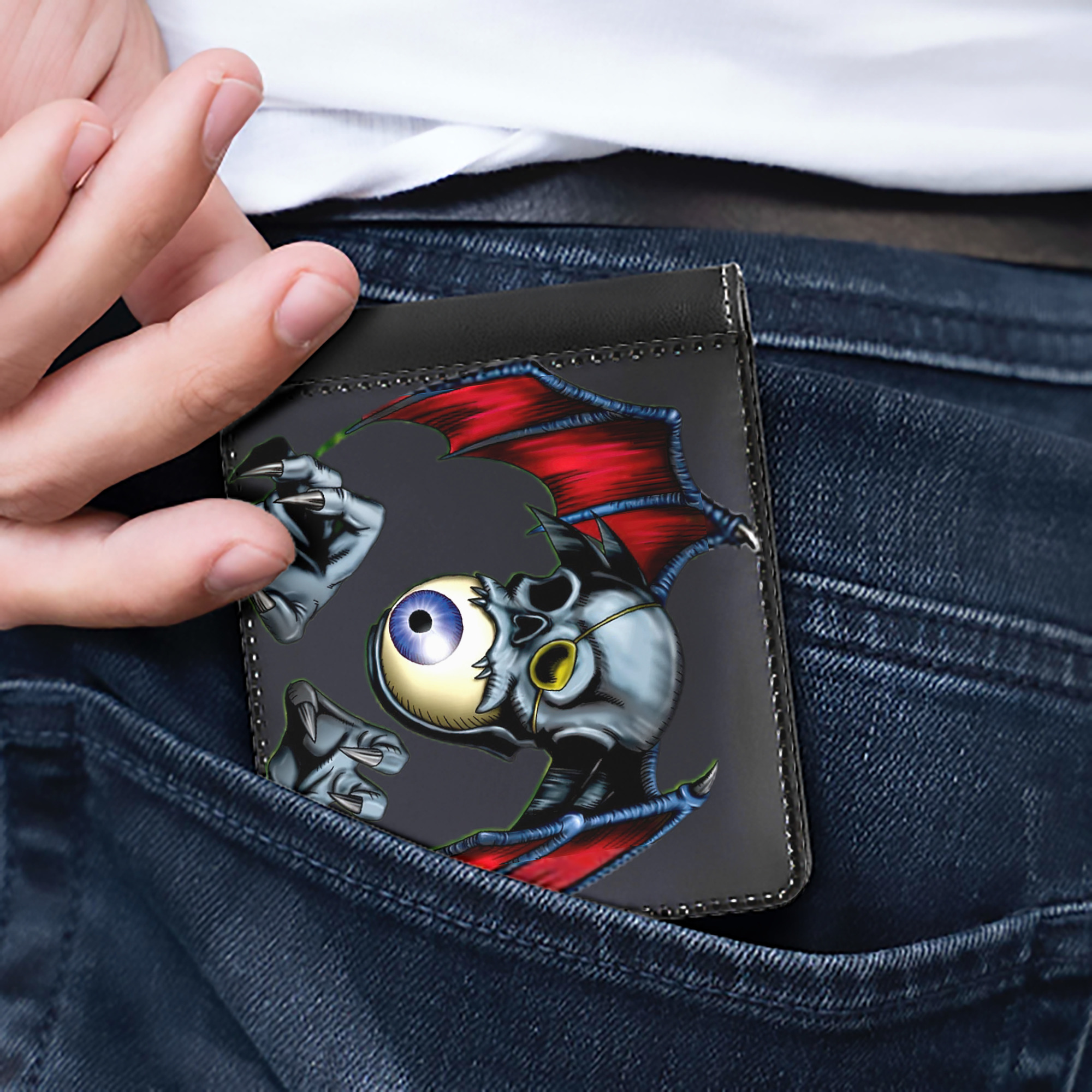 （画像用） 遊☆戯☆王 Yu-Gi-Oh! 二つ折り革財布