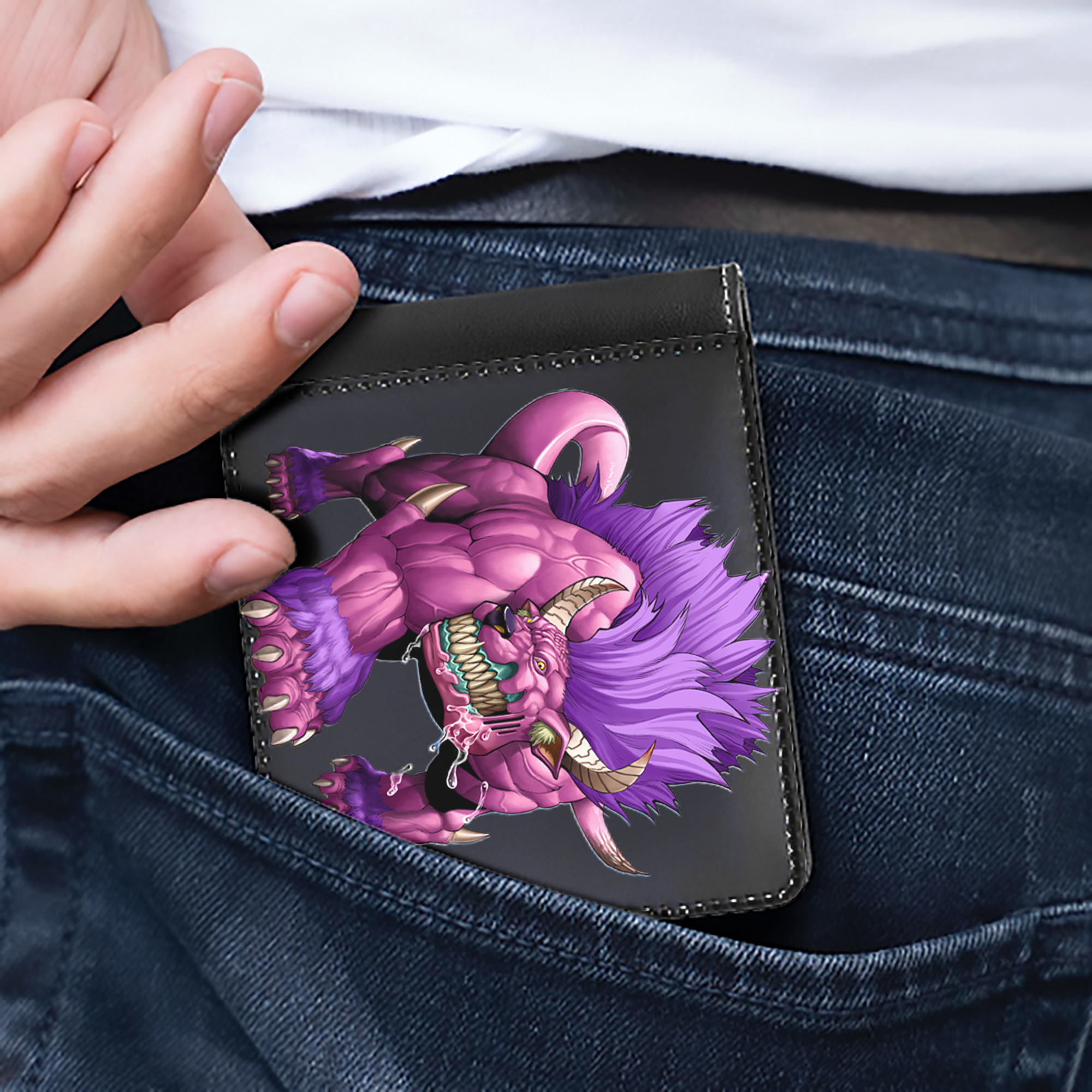 （画像用） 遊☆戯☆王 Yu-Gi-Oh! 二つ折り革財布