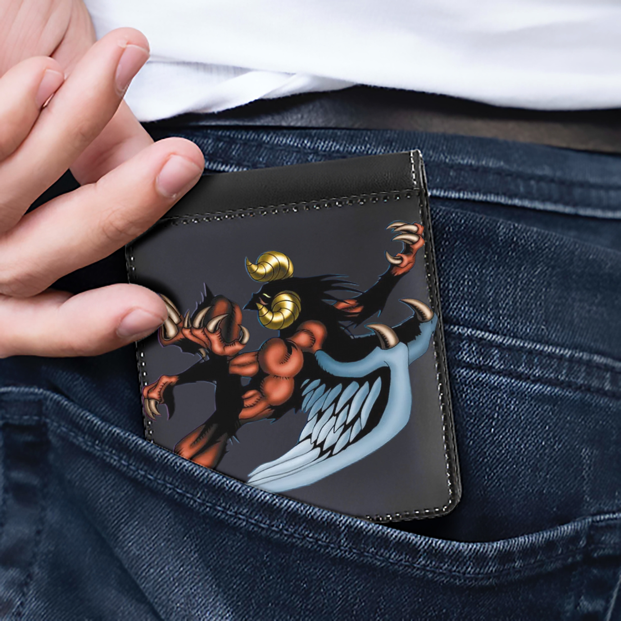 （画像用） 遊☆戯☆王 Yu-Gi-Oh! 二つ折り革財布