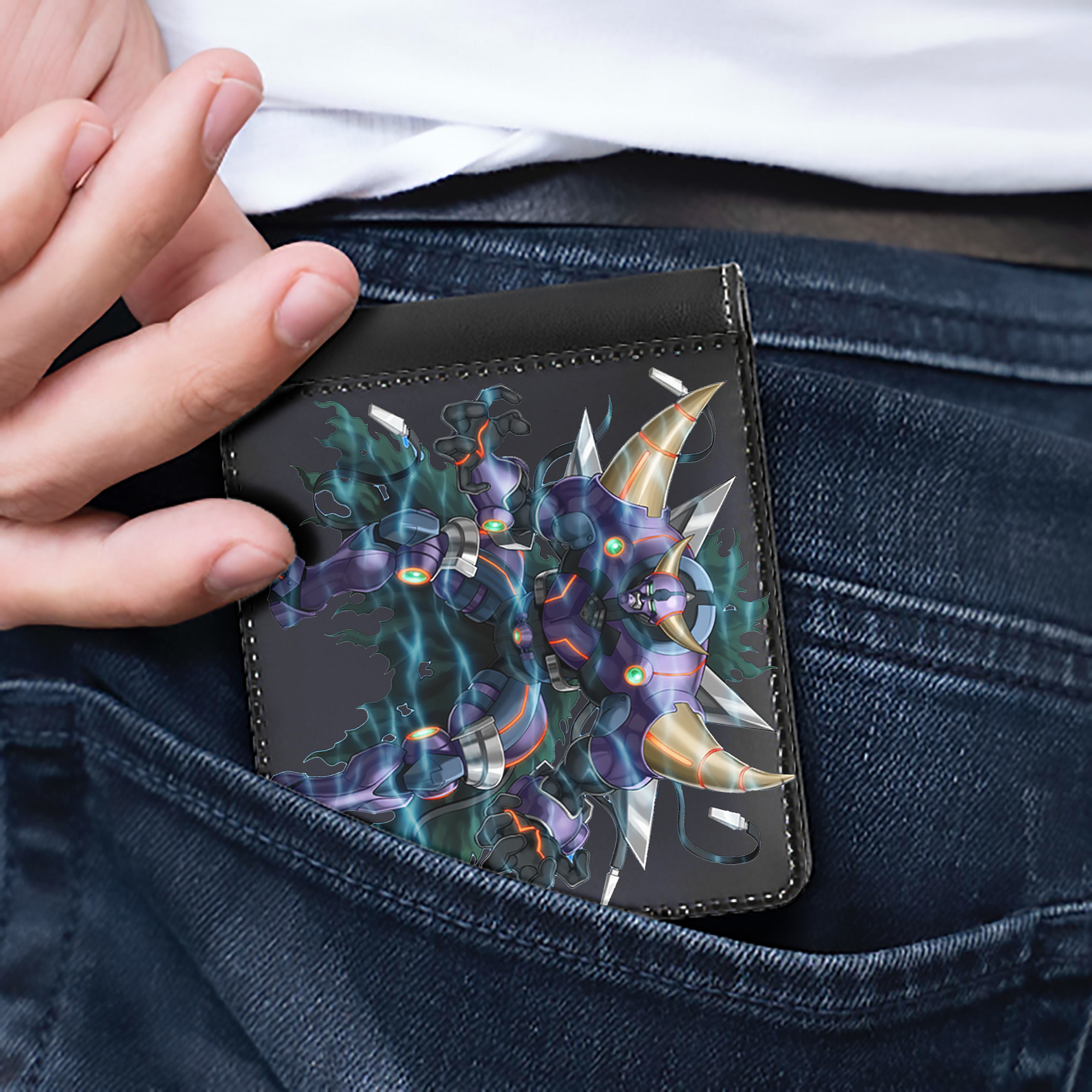 （画像用） 遊☆戯☆王 Yu-Gi-Oh! 二つ折り革財布
