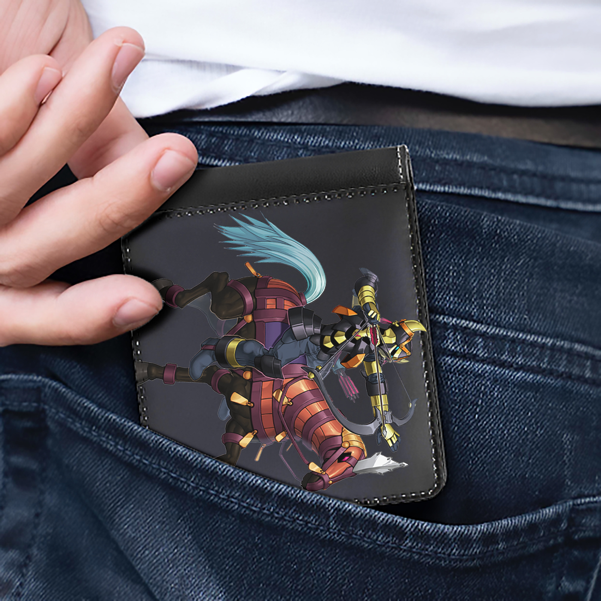（画像用） 遊☆戯☆王 Yu-Gi-Oh! 二つ折り革財布