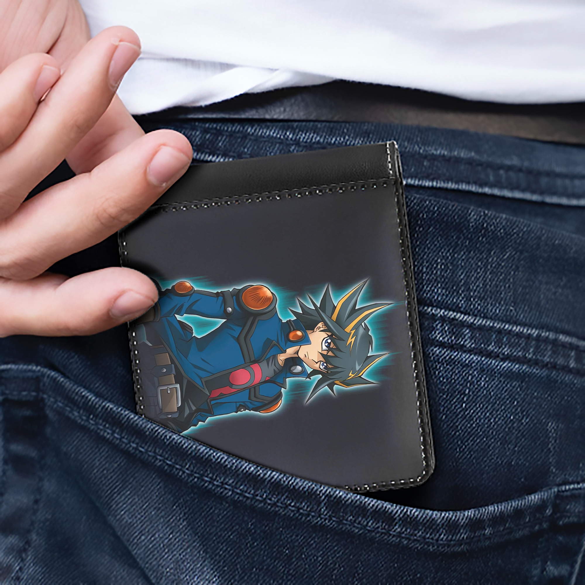 （画像用） 遊☆戯☆王 Yu-Gi-Oh! 二つ折り革財布