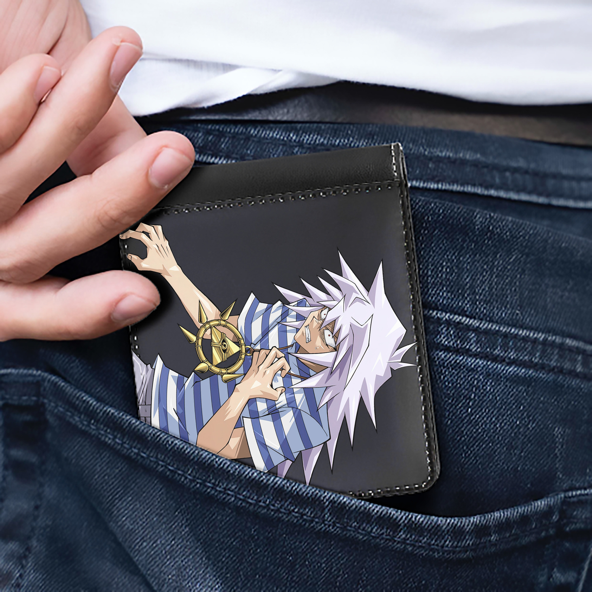 （画像用） 遊☆戯☆王 Yu-Gi-Oh! 二つ折り革財布