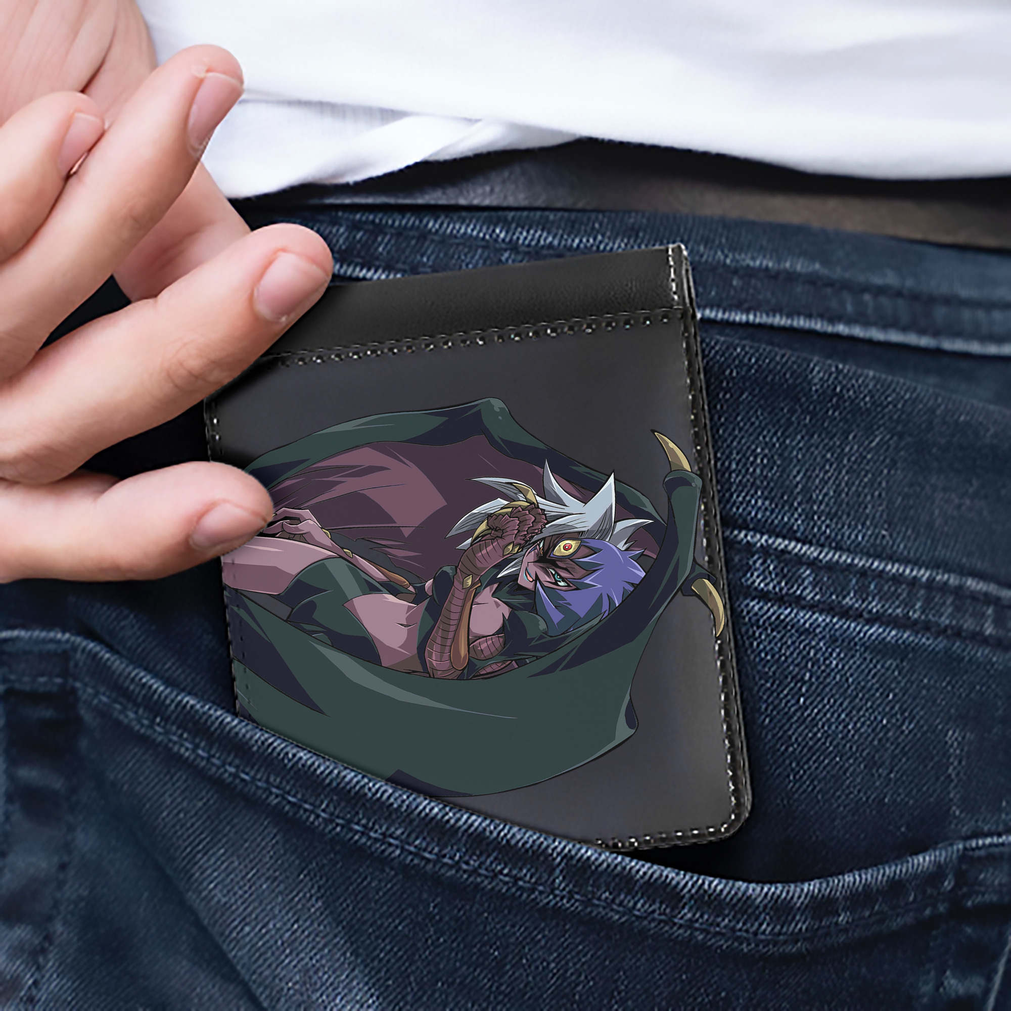 （画像用） 遊☆戯☆王 Yu-Gi-Oh! 二つ折り革財布
