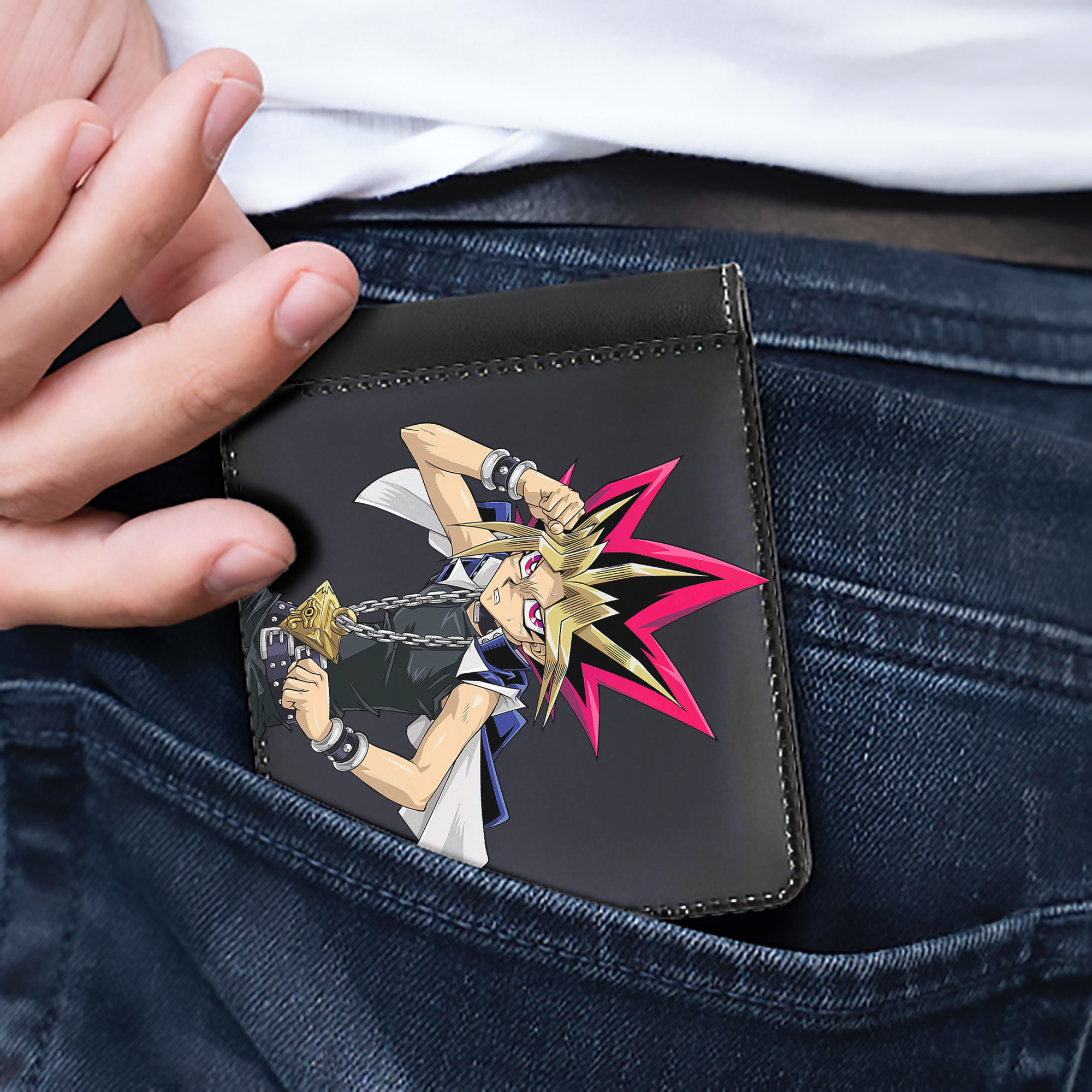 （画像用） 遊☆戯☆王 Yu-Gi-Oh! 二つ折り革財布