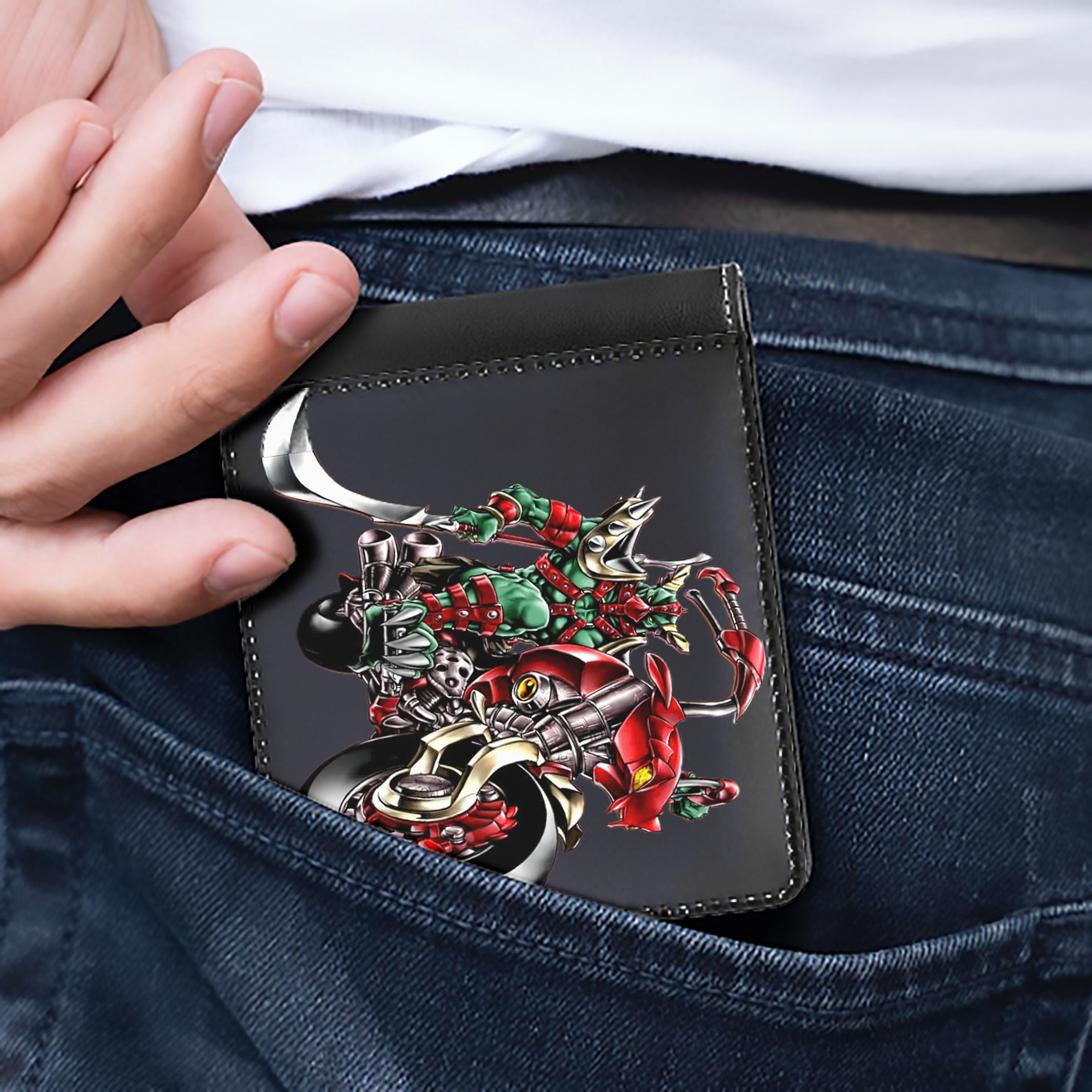 （画像用） 遊☆戯☆王 Yu-Gi-Oh! 二つ折り革財布