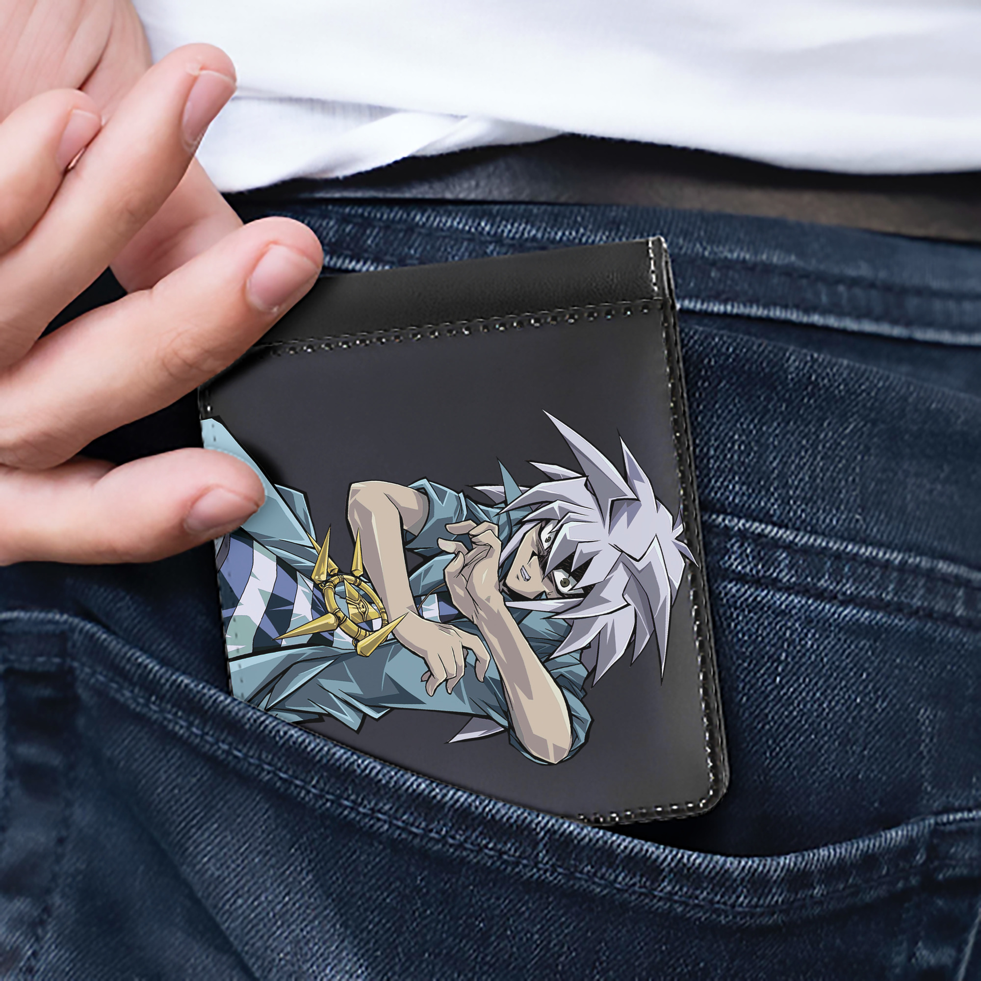 （画像用） 遊☆戯☆王 Yu-Gi-Oh! 二つ折り革財布