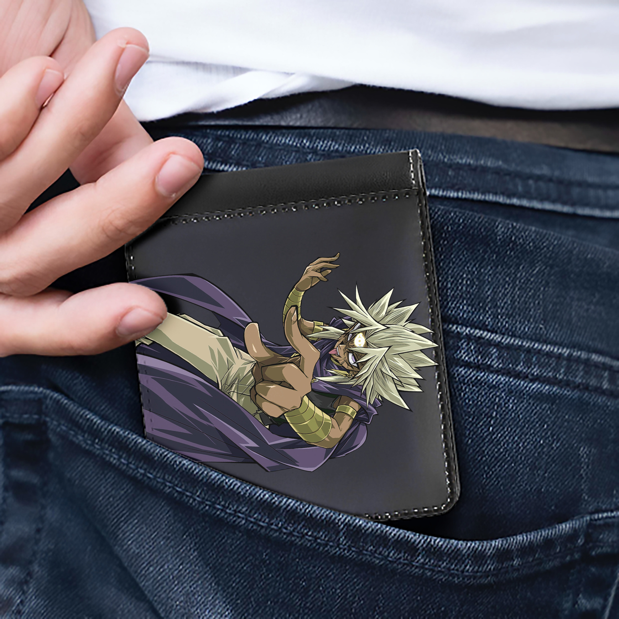 （画像用） 遊☆戯☆王 Yu-Gi-Oh! 二つ折り革財布