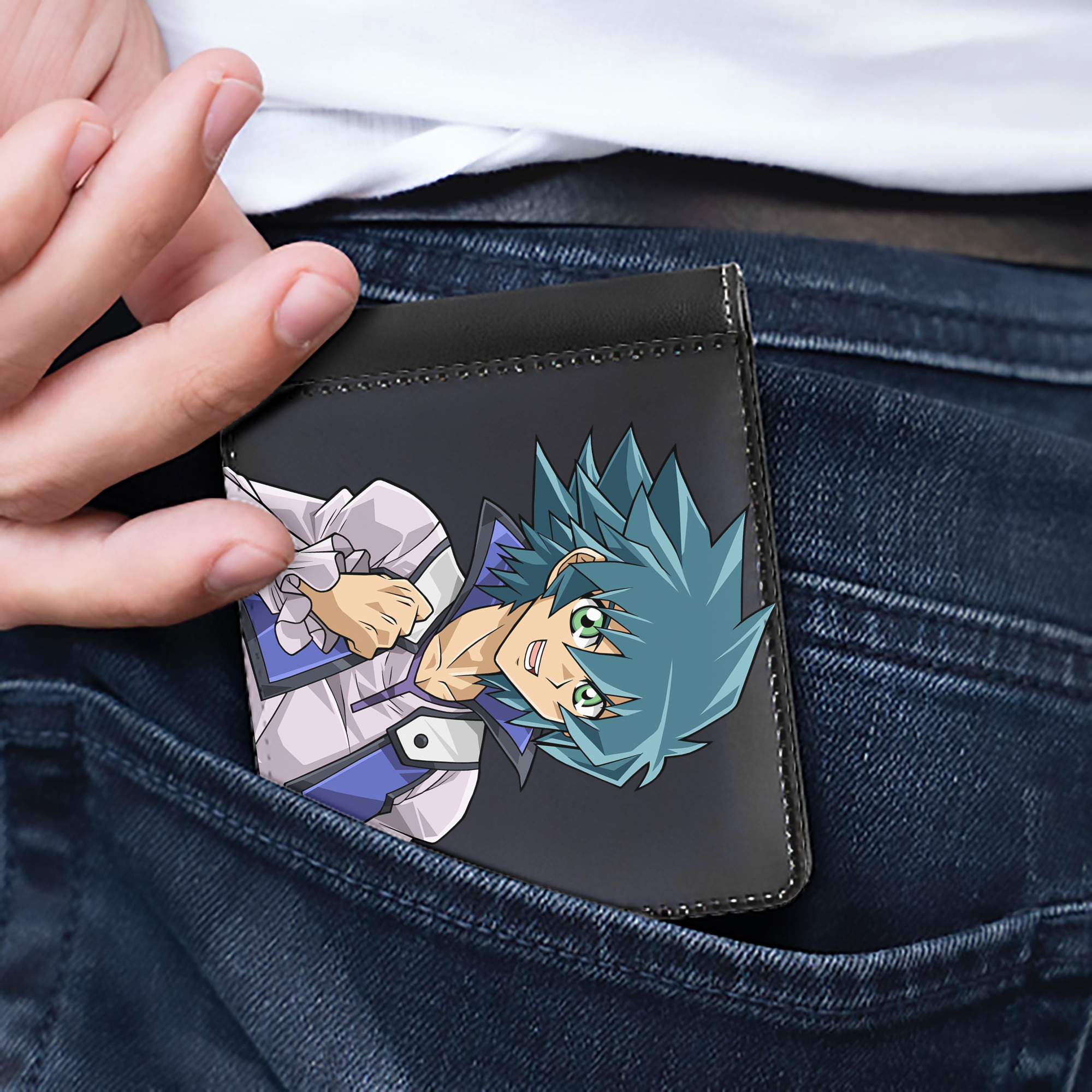 （画像用） 遊☆戯☆王 Yu-Gi-Oh! 二つ折り革財布