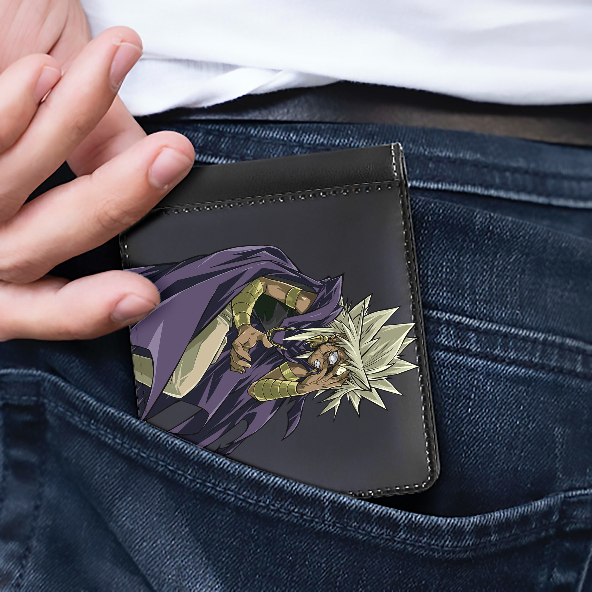 （画像用） 遊☆戯☆王 Yu-Gi-Oh! 二つ折り革財布