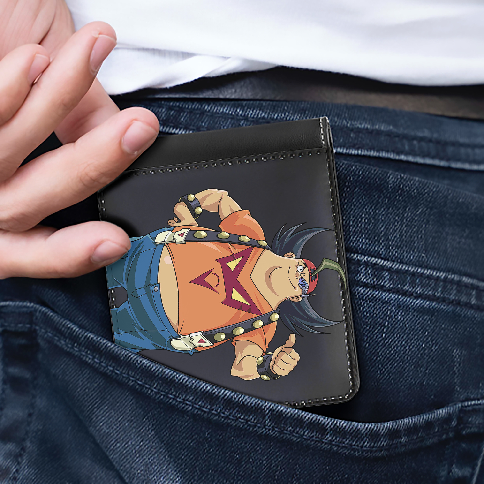 （画像用） 遊☆戯☆王 Yu-Gi-Oh! 二つ折り革財布