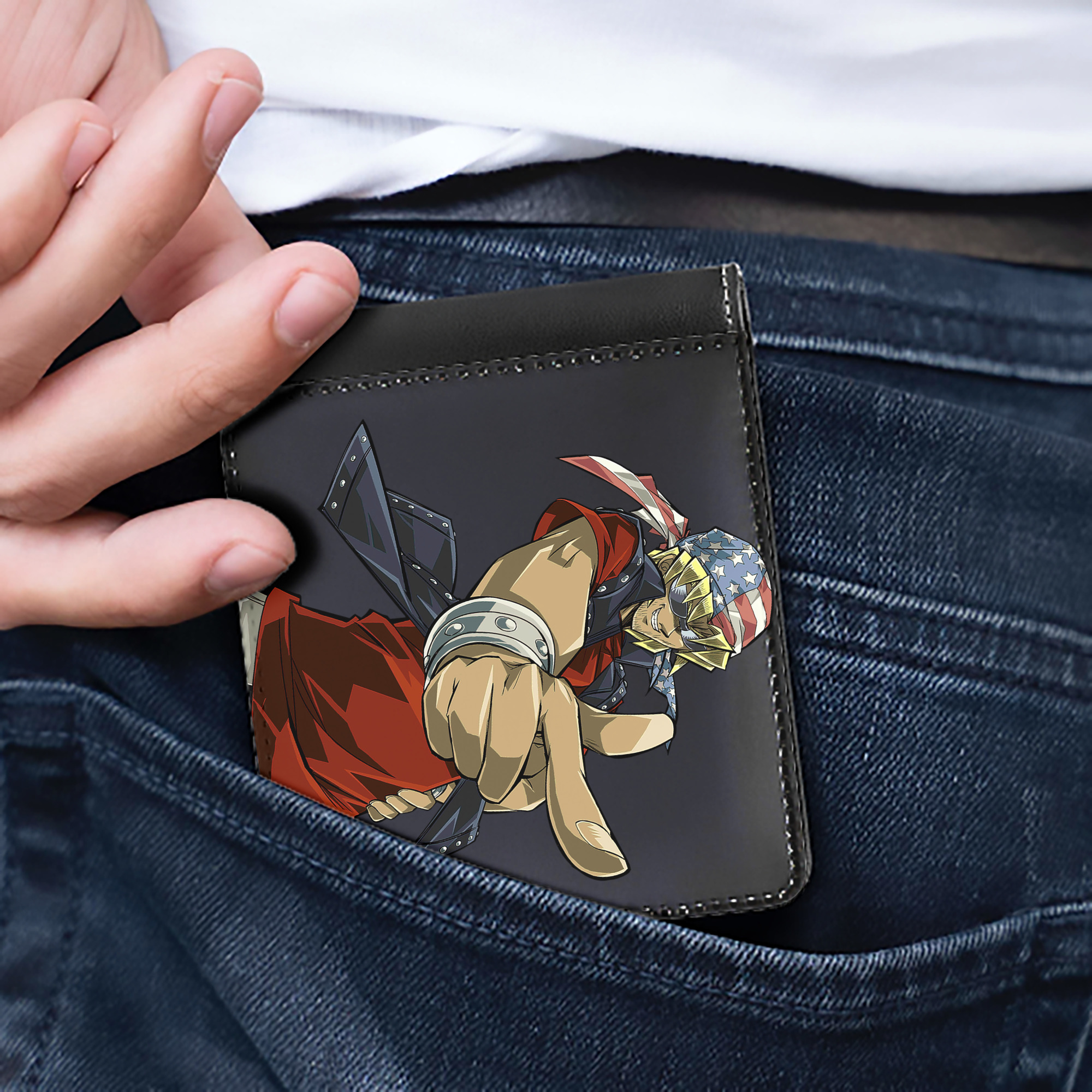 （画像用） 遊☆戯☆王 Yu-Gi-Oh! 二つ折り革財布