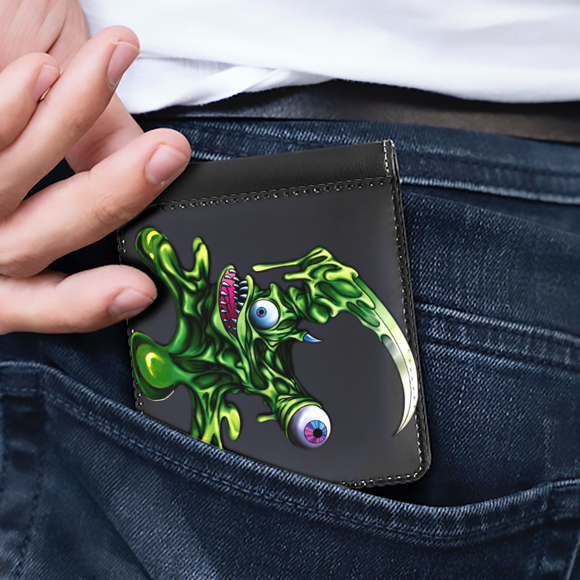 （画像用） 遊☆戯☆王 Yu-Gi-Oh! 二つ折り革財布