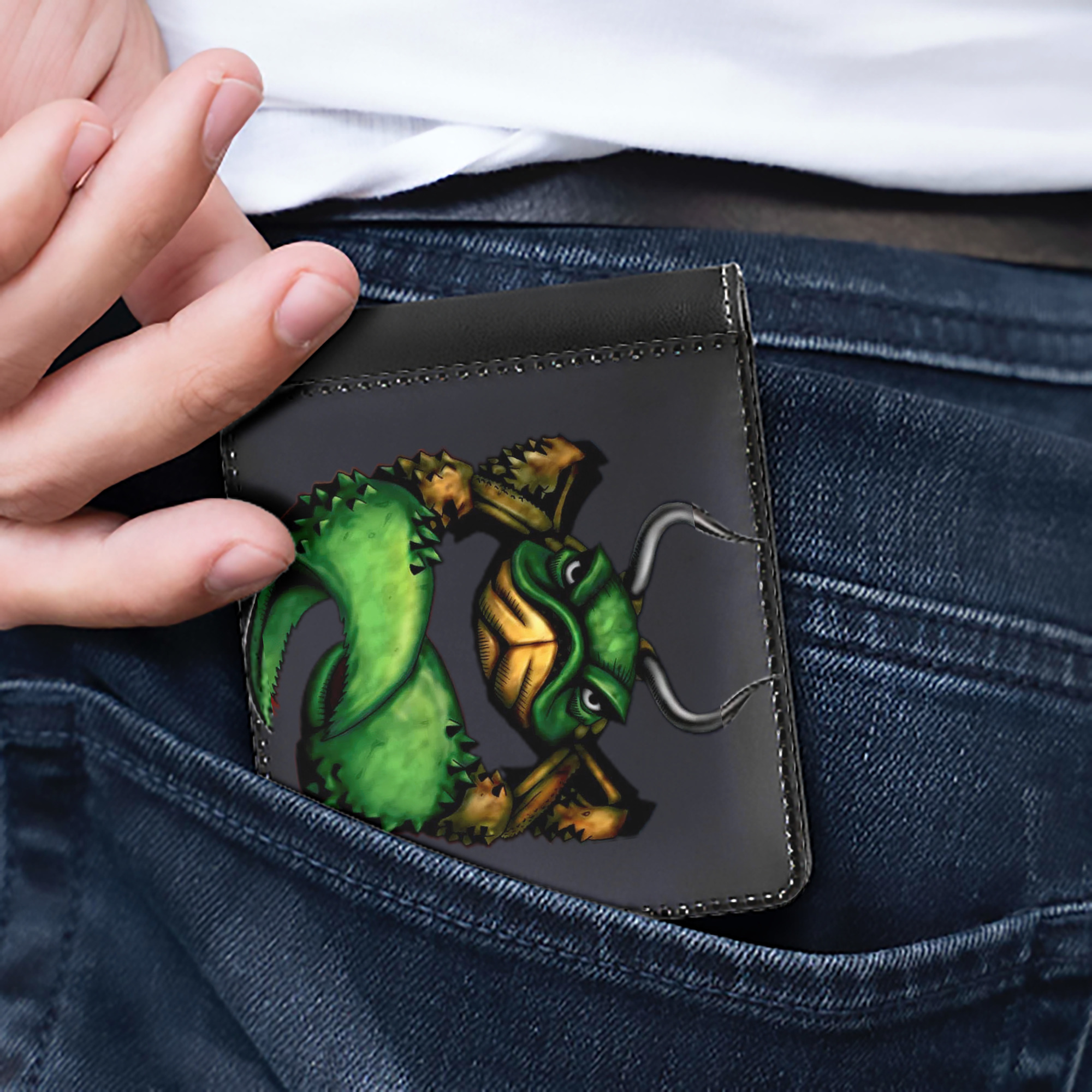 （画像用） 遊☆戯☆王 Yu-Gi-Oh! 二つ折り革財布