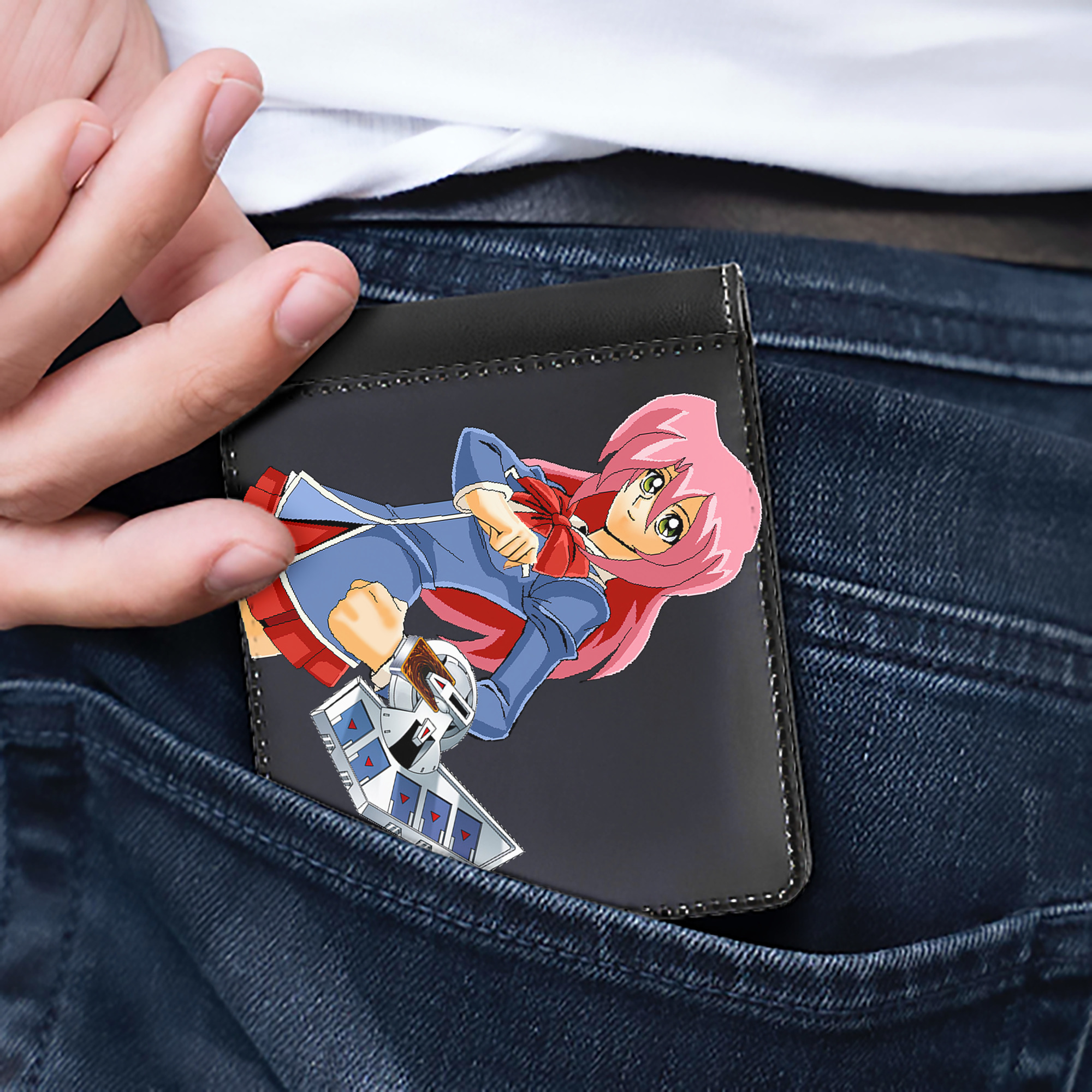 （画像用） 遊☆戯☆王 Yu-Gi-Oh! 二つ折り革財布