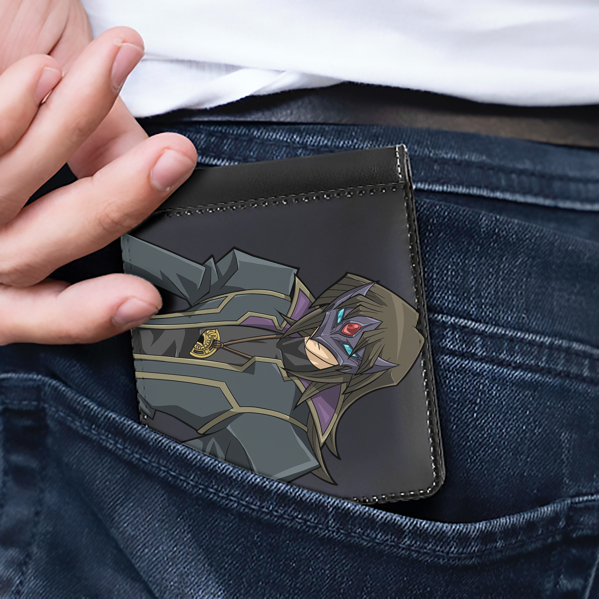 （画像用） 遊☆戯☆王 Yu-Gi-Oh! 二つ折り革財布