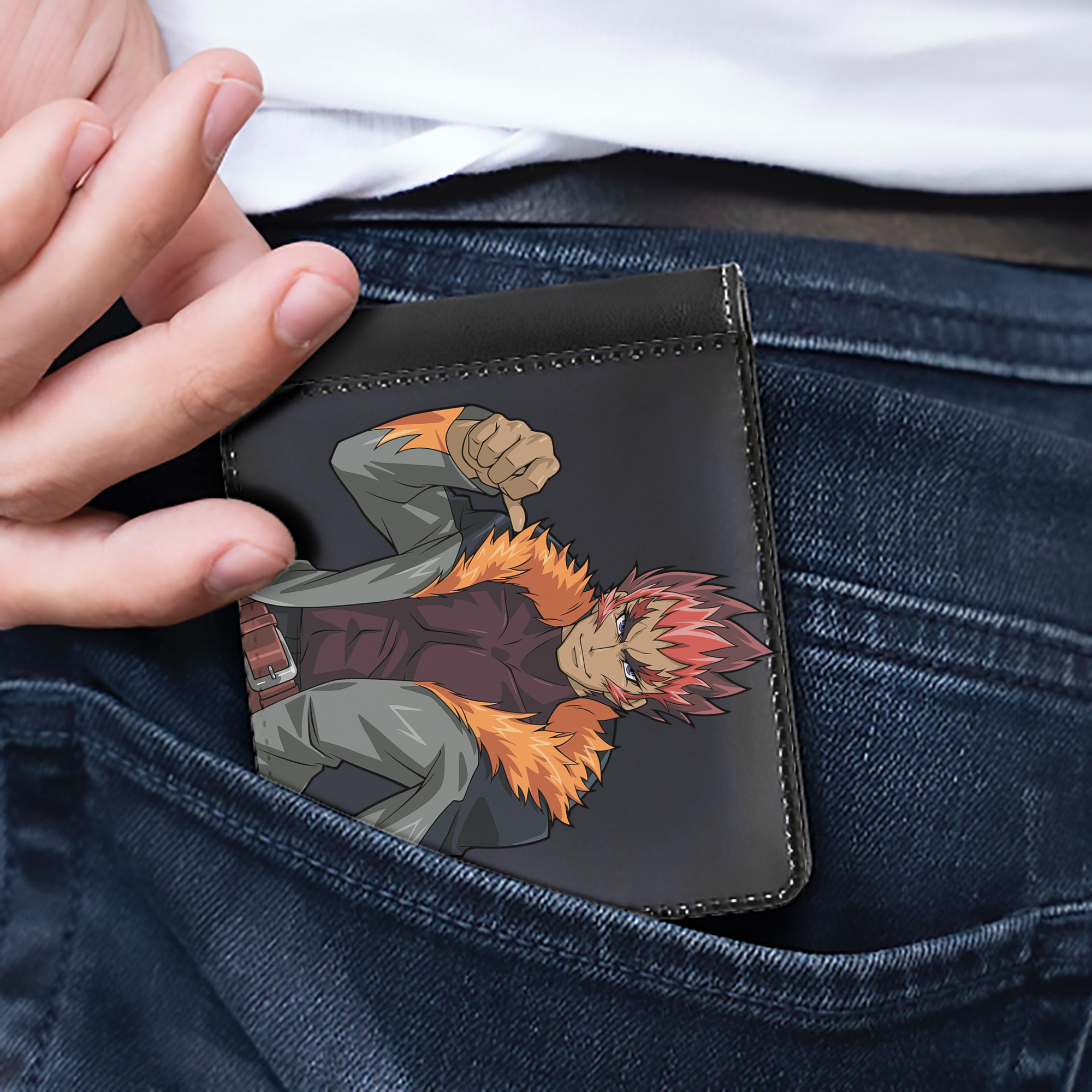 （画像用） 遊☆戯☆王 Yu-Gi-Oh! 二つ折り革財布
