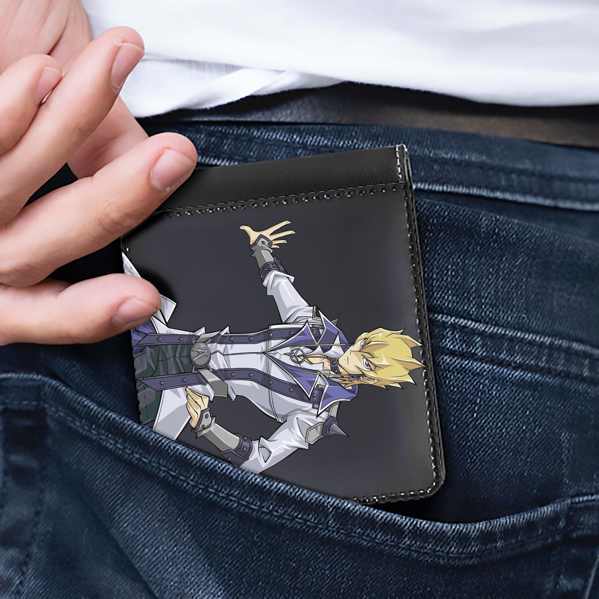 （画像用） 遊☆戯☆王 Yu-Gi-Oh! 二つ折り革財布
