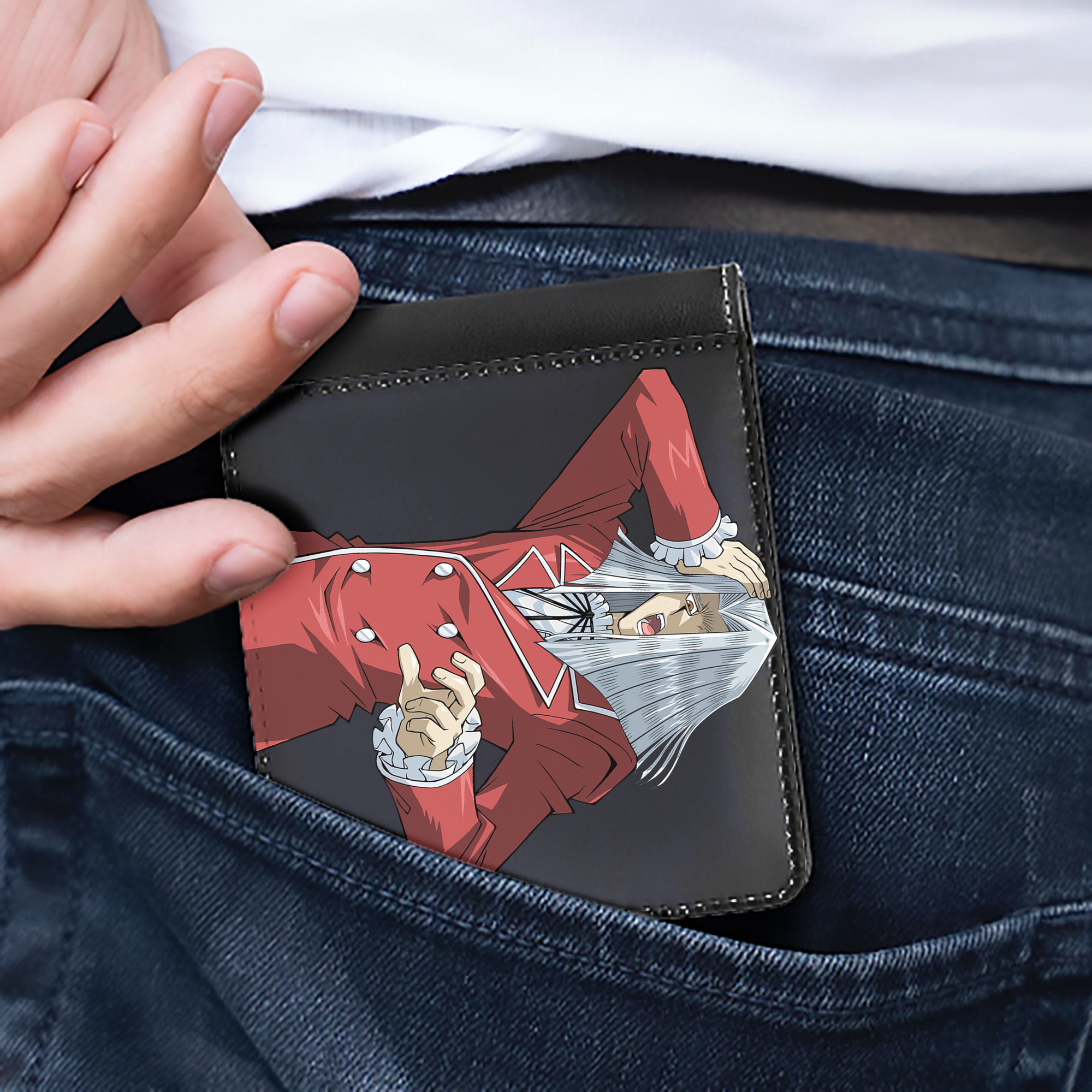 （画像用） 遊☆戯☆王 Yu-Gi-Oh! 二つ折り革財布