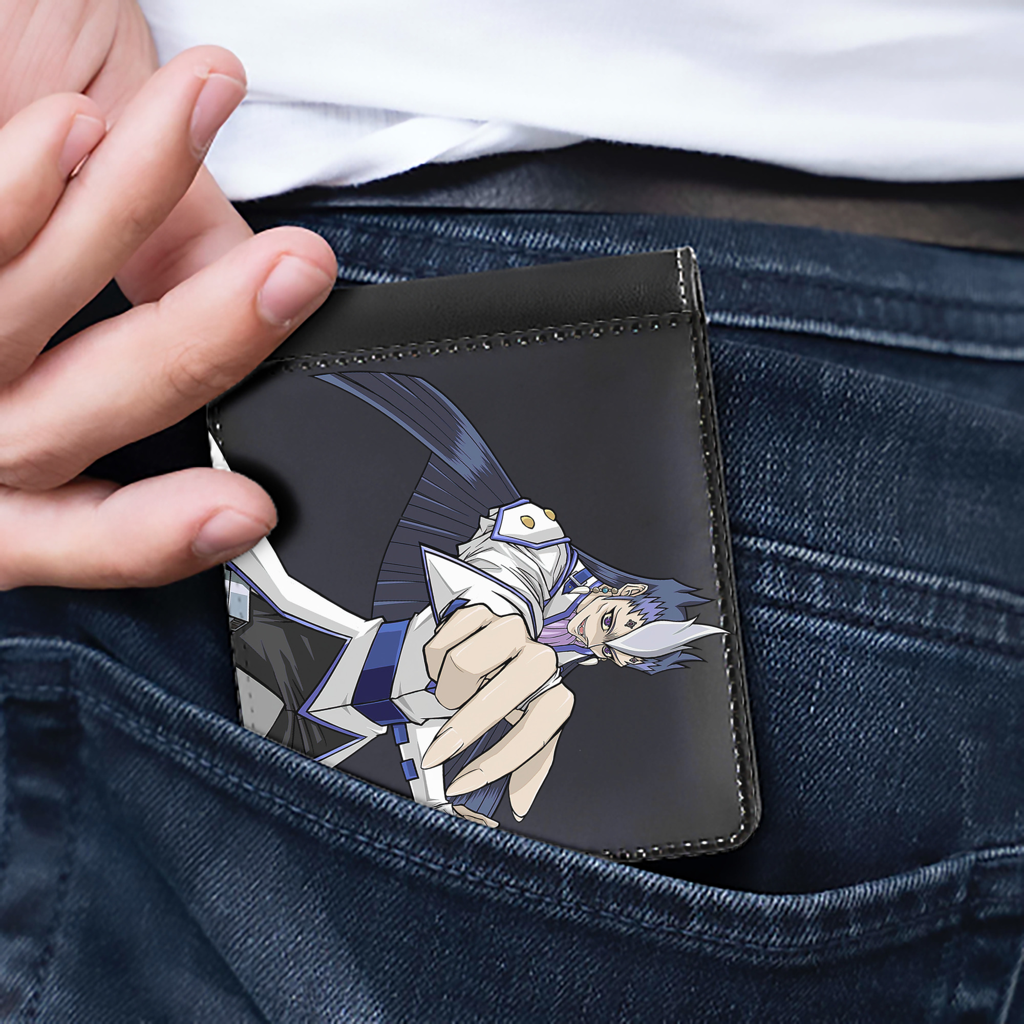 （画像用） 遊☆戯☆王 Yu-Gi-Oh! 二つ折り革財布