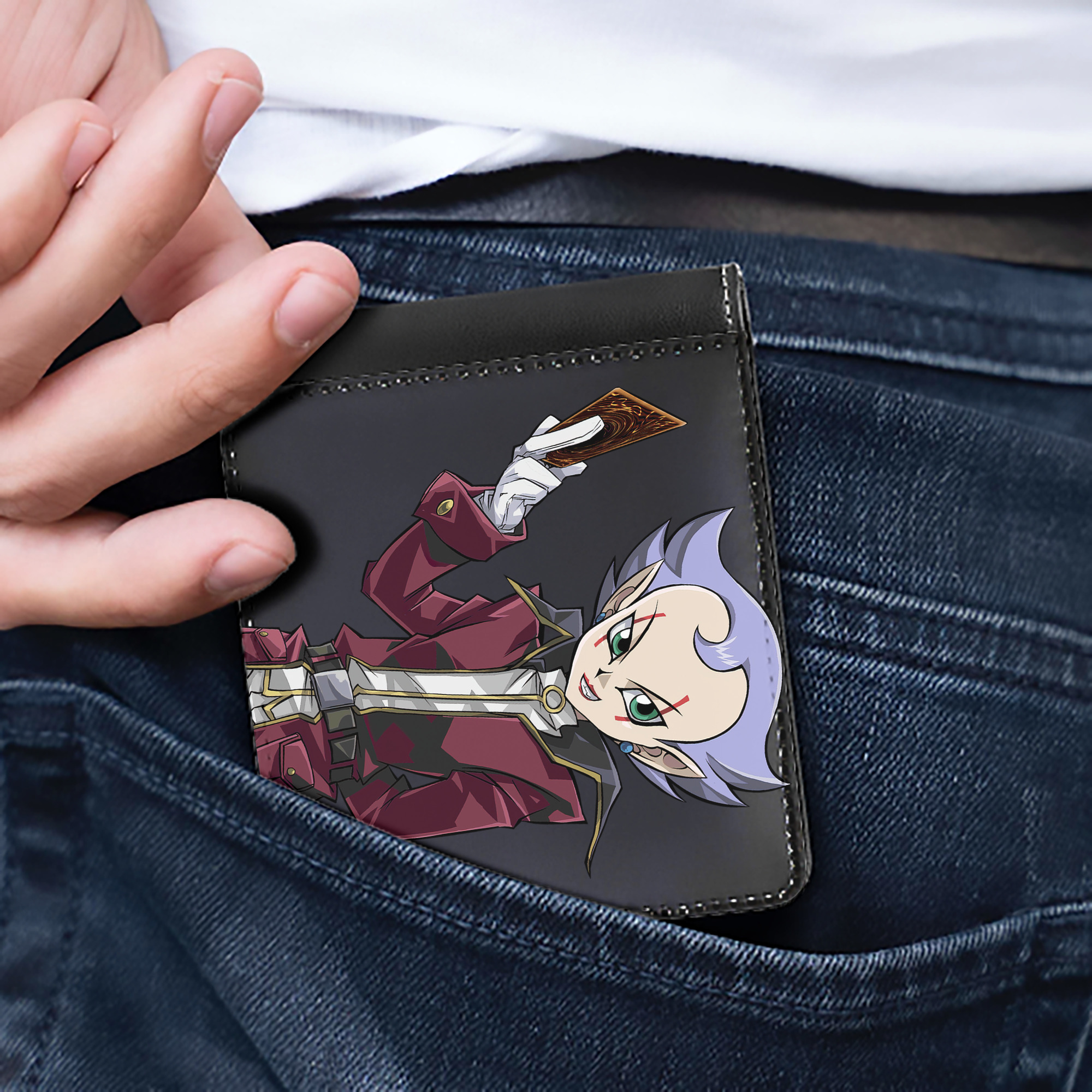 （画像用） 遊☆戯☆王 Yu-Gi-Oh! 二つ折り革財布