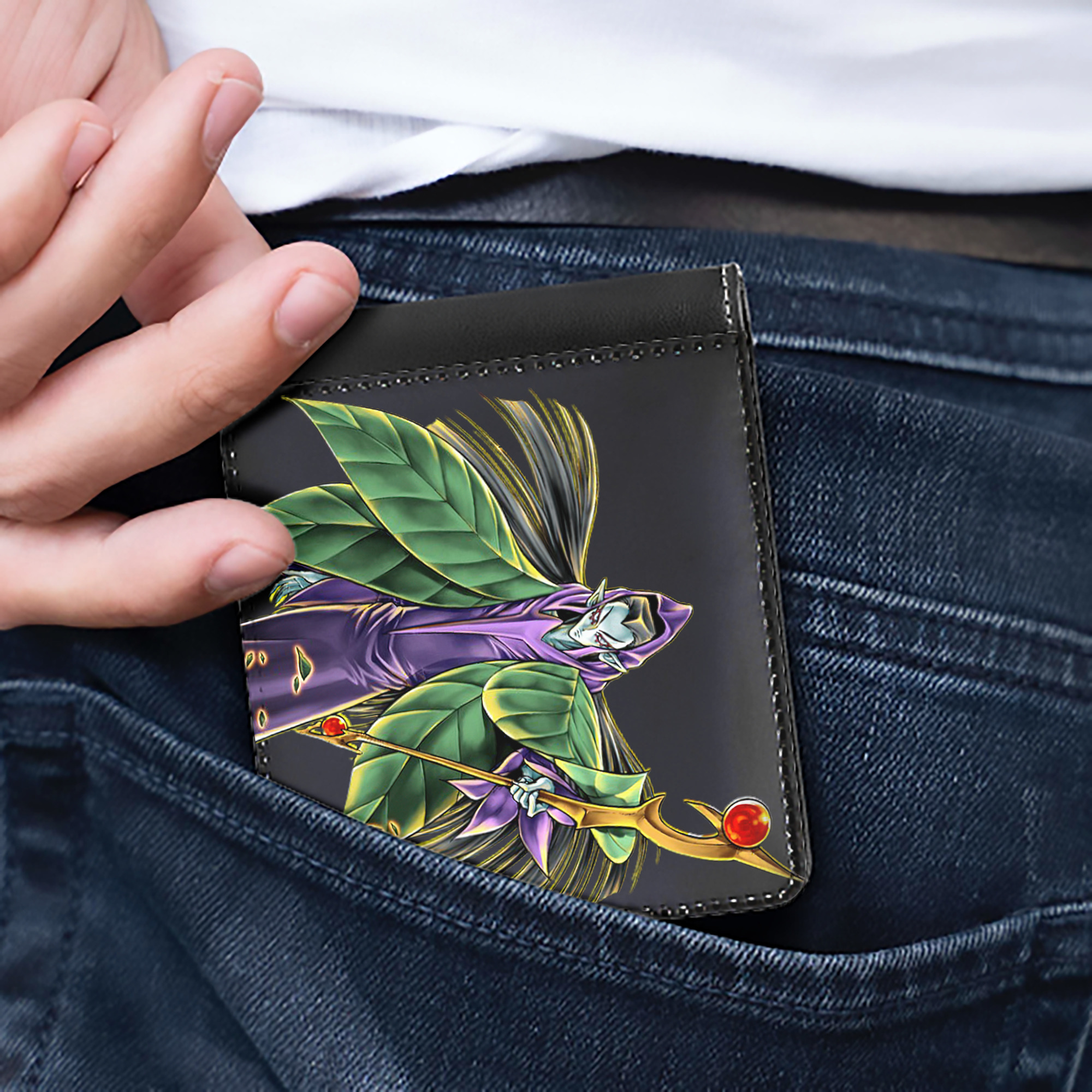 （画像用） 遊☆戯☆王 Yu-Gi-Oh! 二つ折り革財布