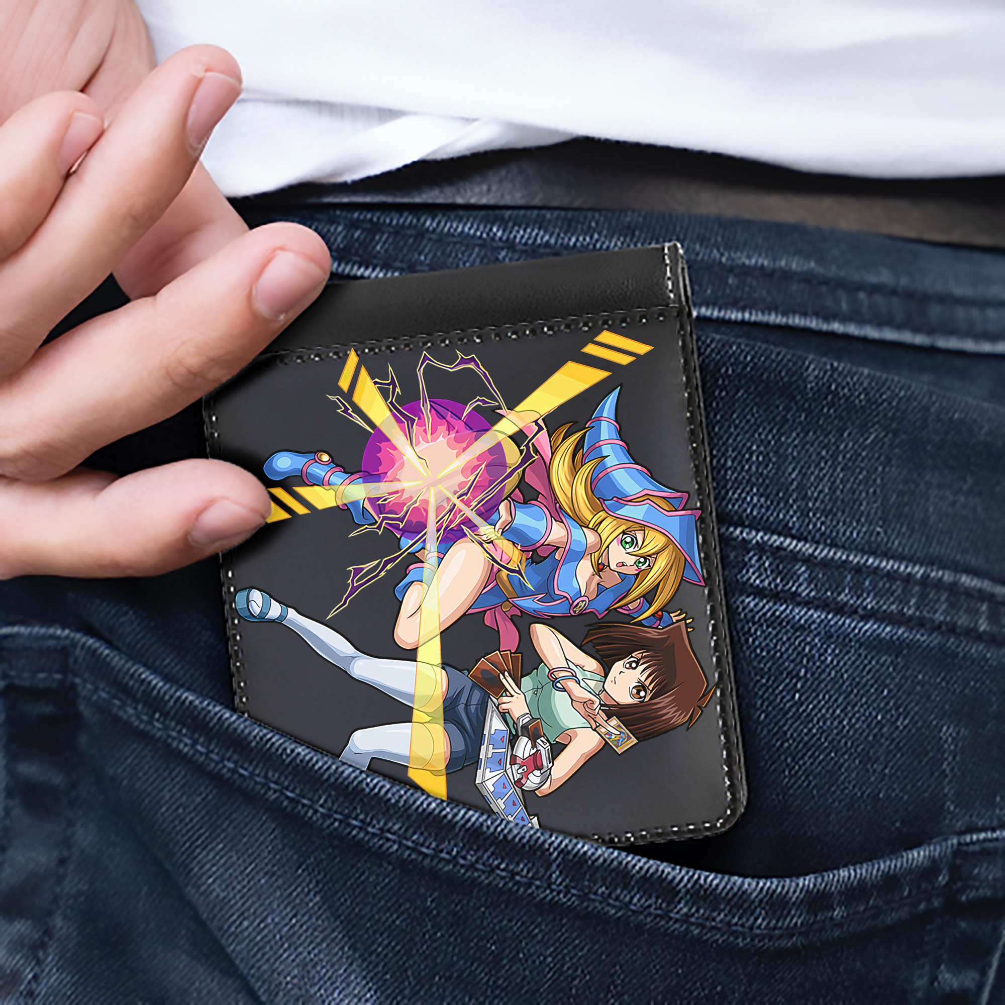 （画像用） 遊☆戯☆王 Yu-Gi-Oh! 二つ折り革財布