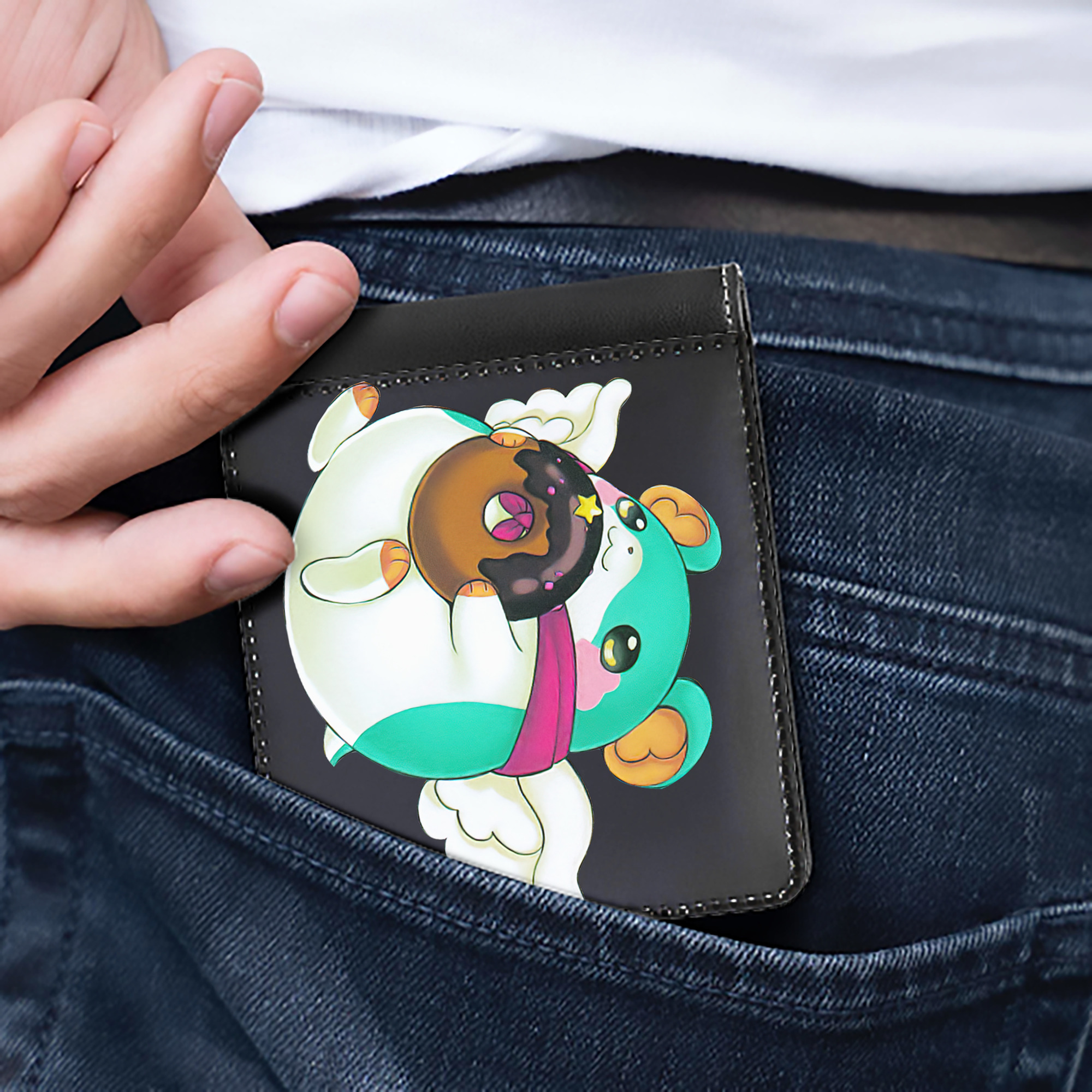 （画像用） 遊☆戯☆王 Yu-Gi-Oh! 二つ折り革財布