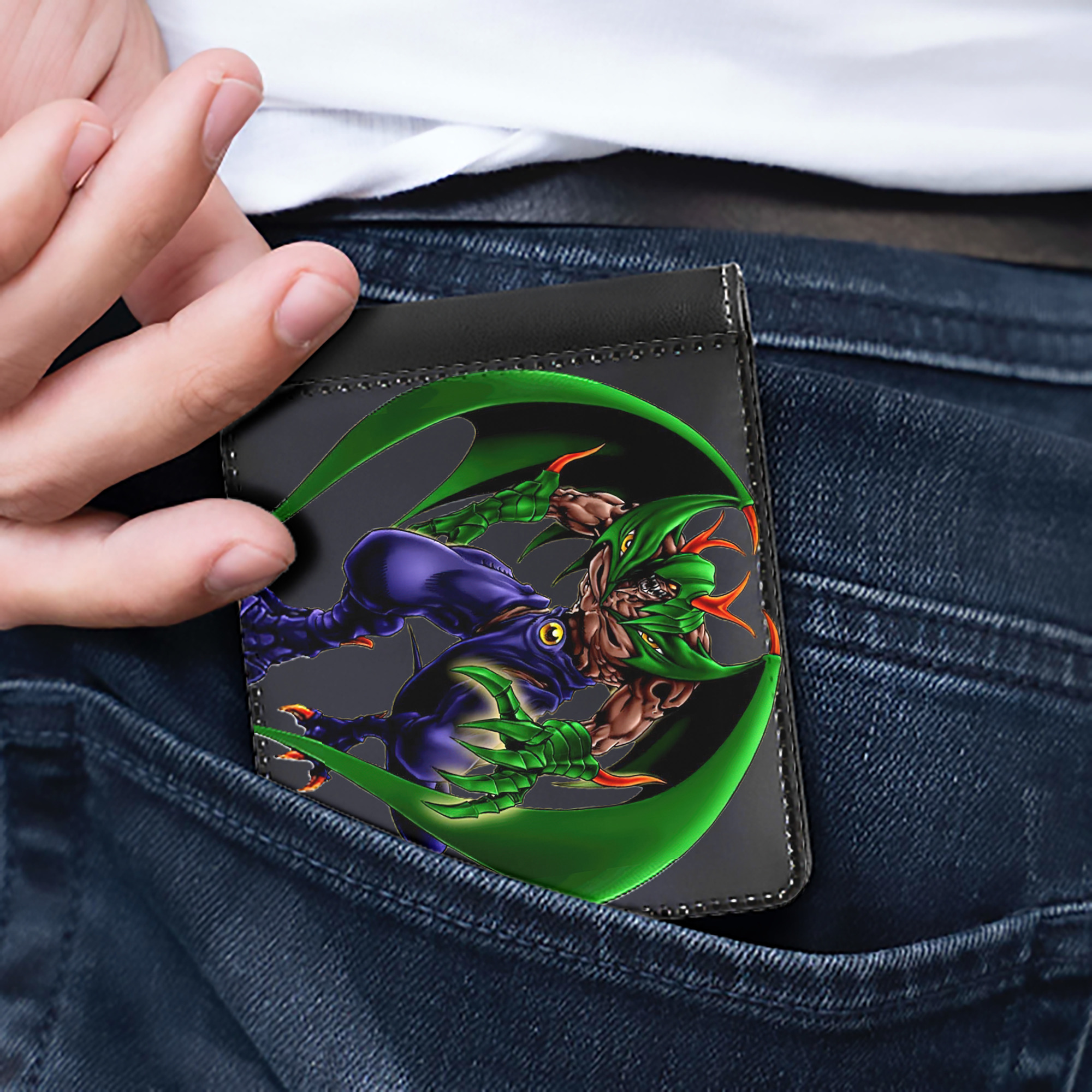 （画像用） 遊☆戯☆王 Yu-Gi-Oh! 二つ折り革財布