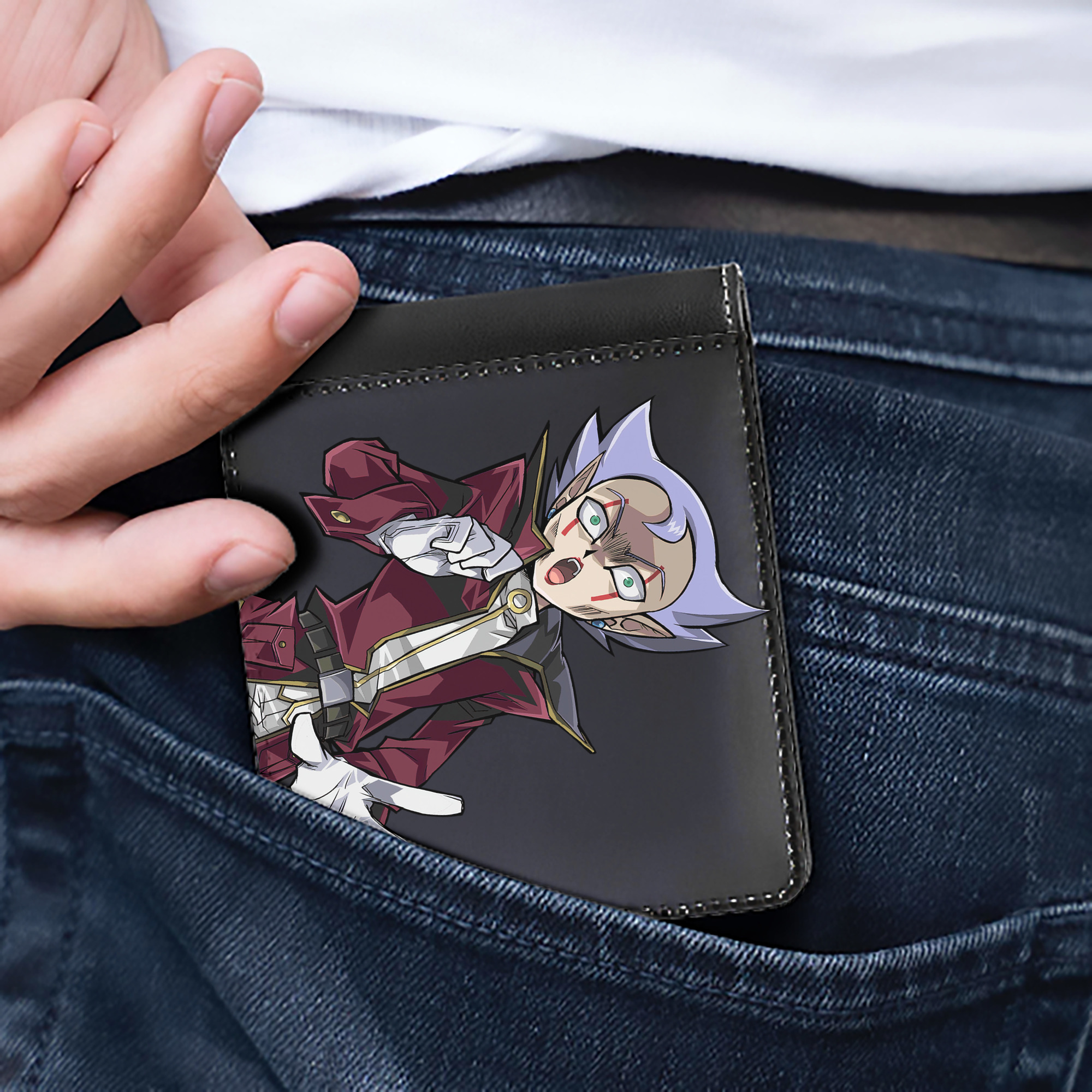 （画像用） 遊☆戯☆王 Yu-Gi-Oh! 二つ折り革財布