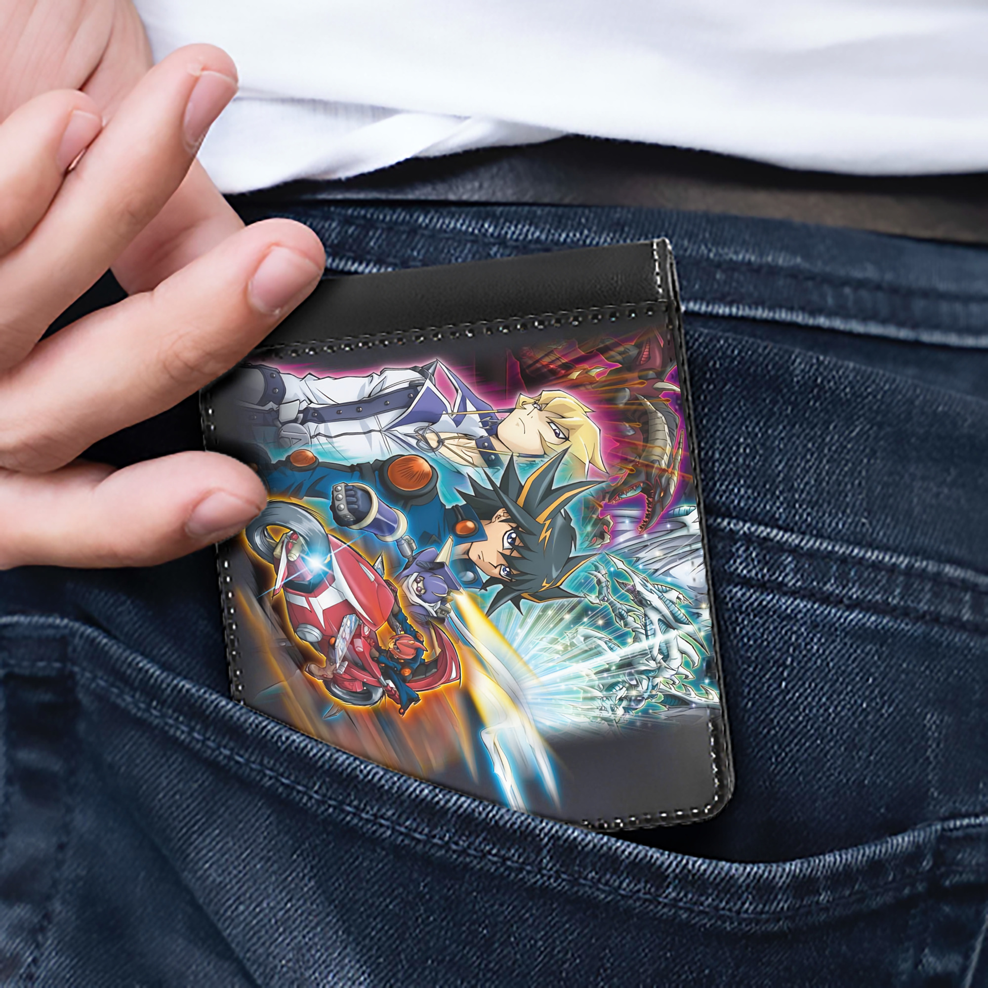 （画像用） 遊☆戯☆王 Yu-Gi-Oh! 二つ折り革財布