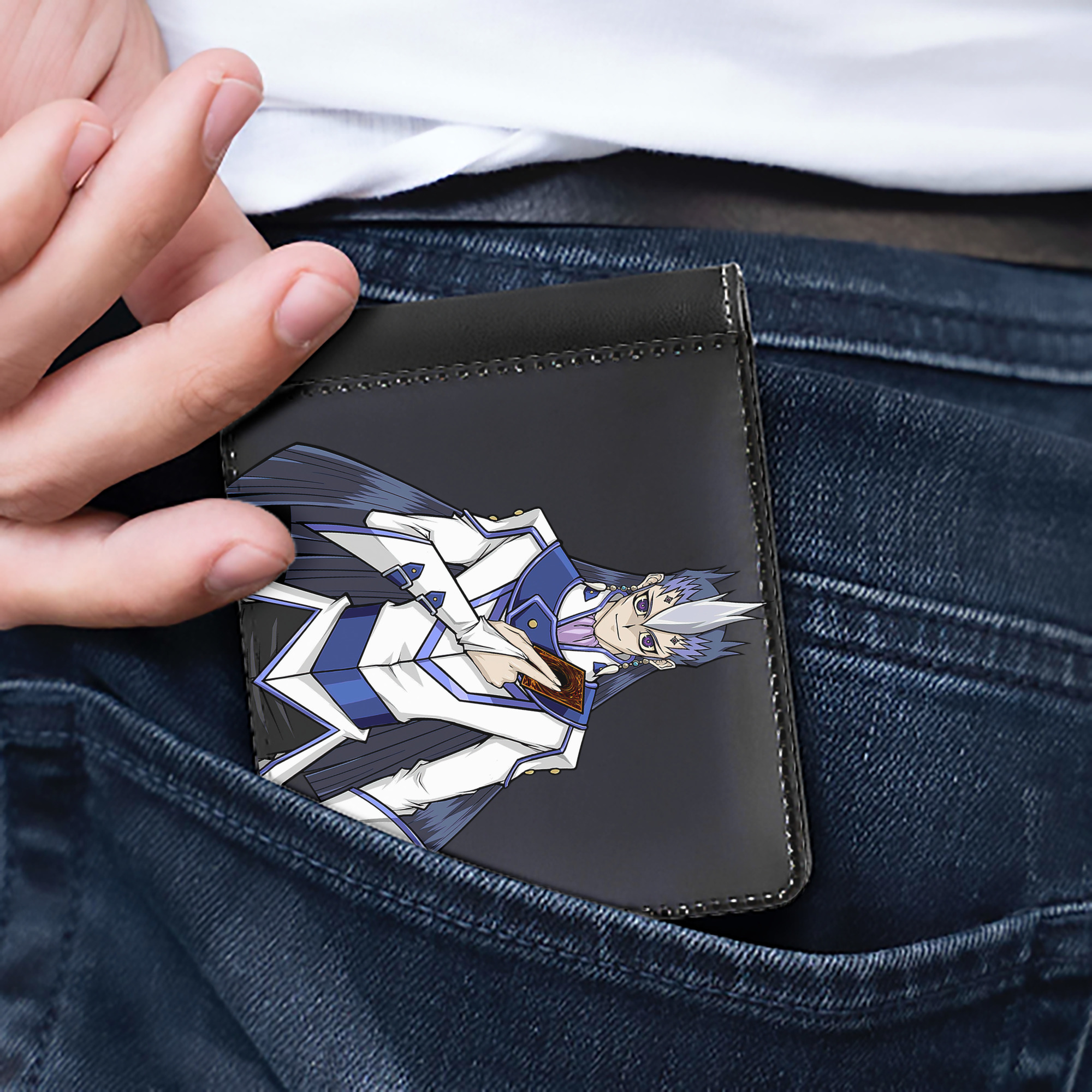 （画像用） 遊☆戯☆王 Yu-Gi-Oh! 二つ折り革財布