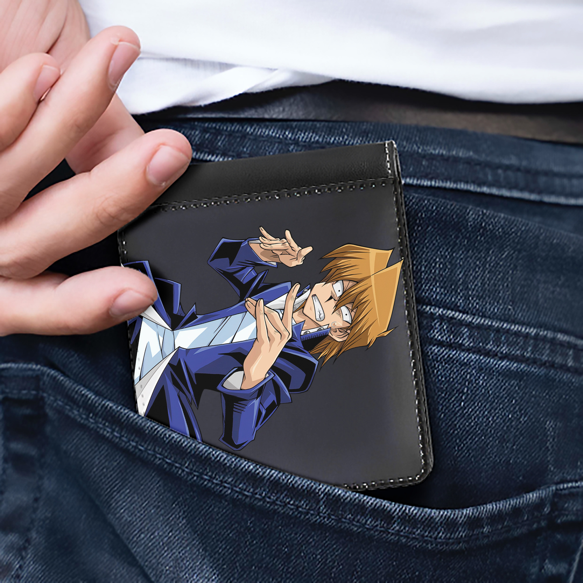 （画像用） 遊☆戯☆王 Yu-Gi-Oh! 二つ折り革財布